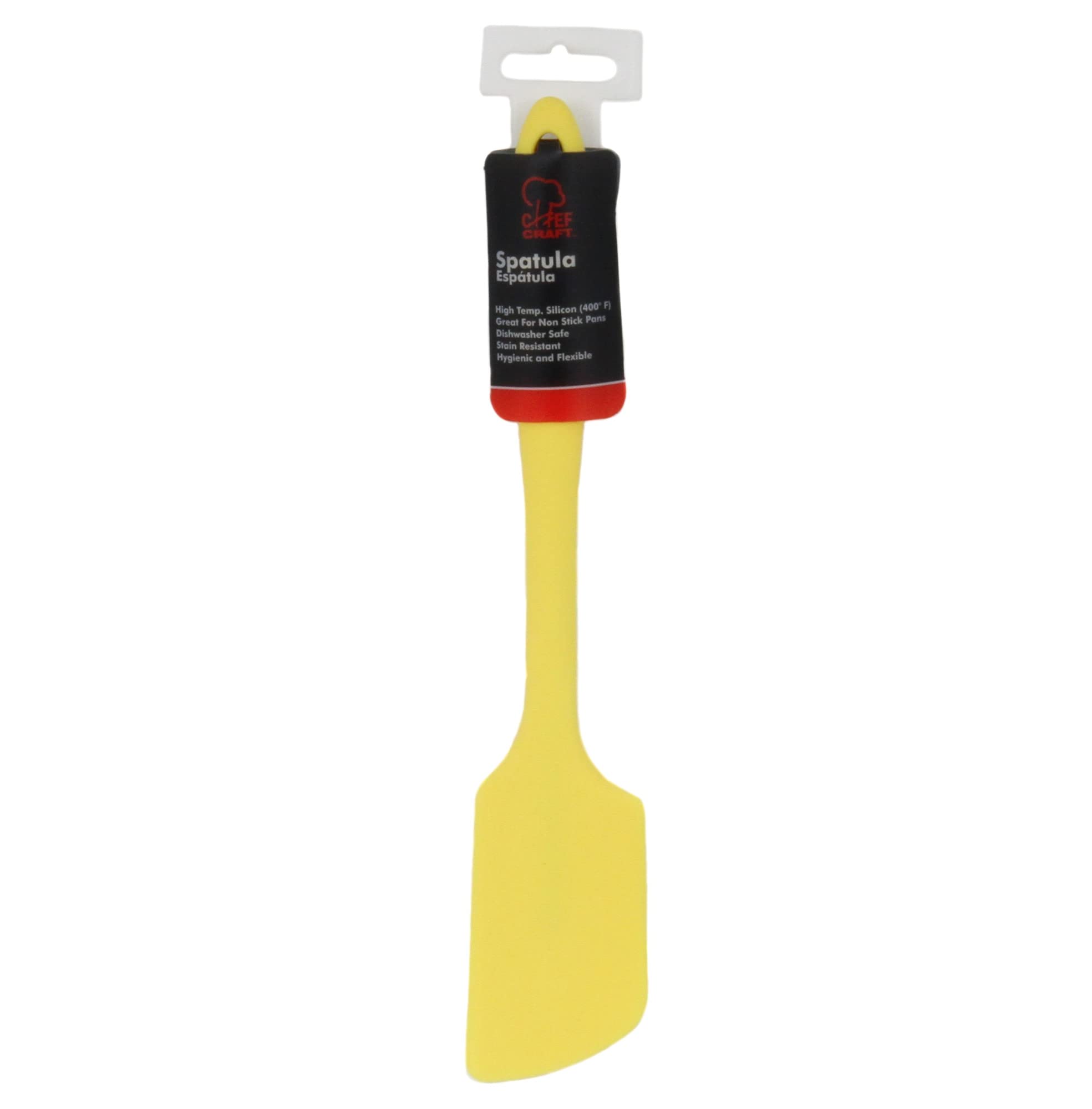 Chef Craft Premium Silicone Angled Spatula, 11 Inch, Yellow