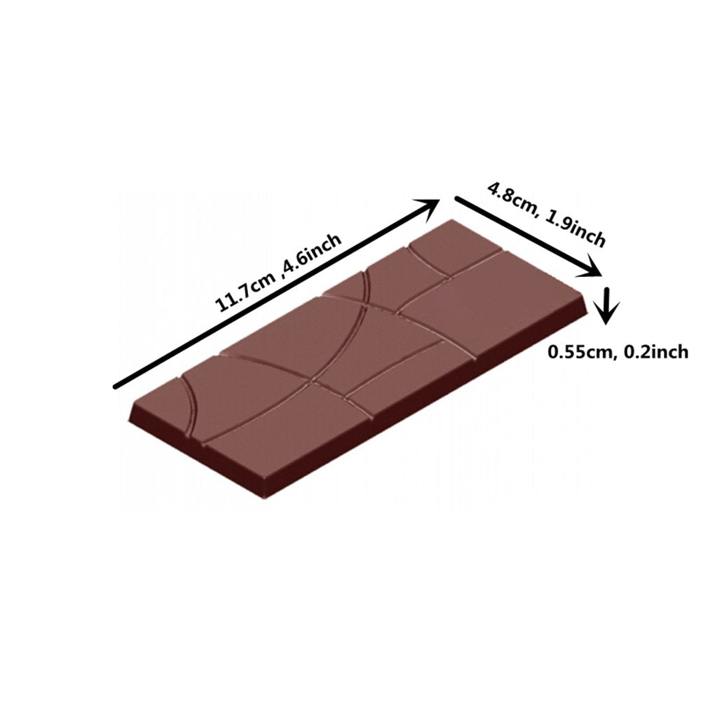Goldbaking Plain Bar Chocolate Mold Polycarbonate Candy Bar Mold Fancy Bars Pc Chocolate Mould