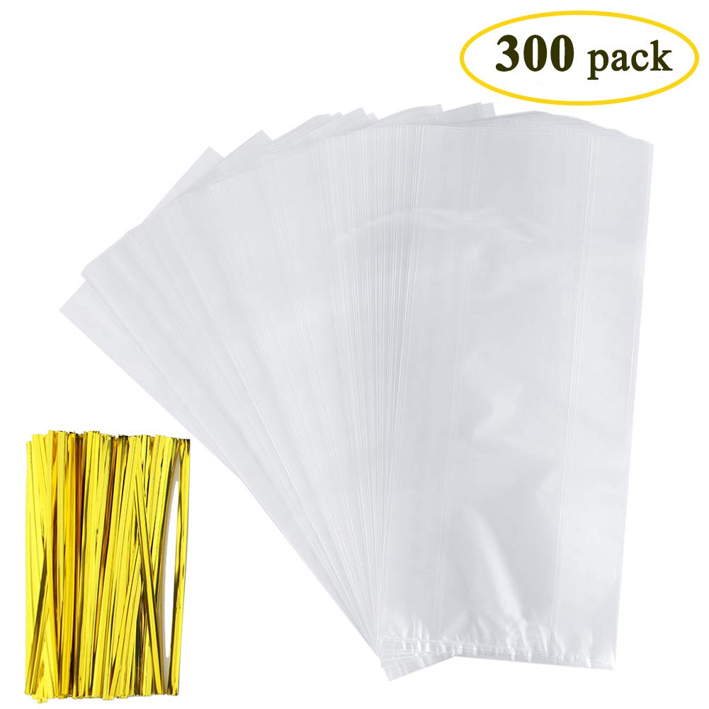 300 Count Belinlen Bread Loaf Bags With Free Twist Ties (300 Pack)