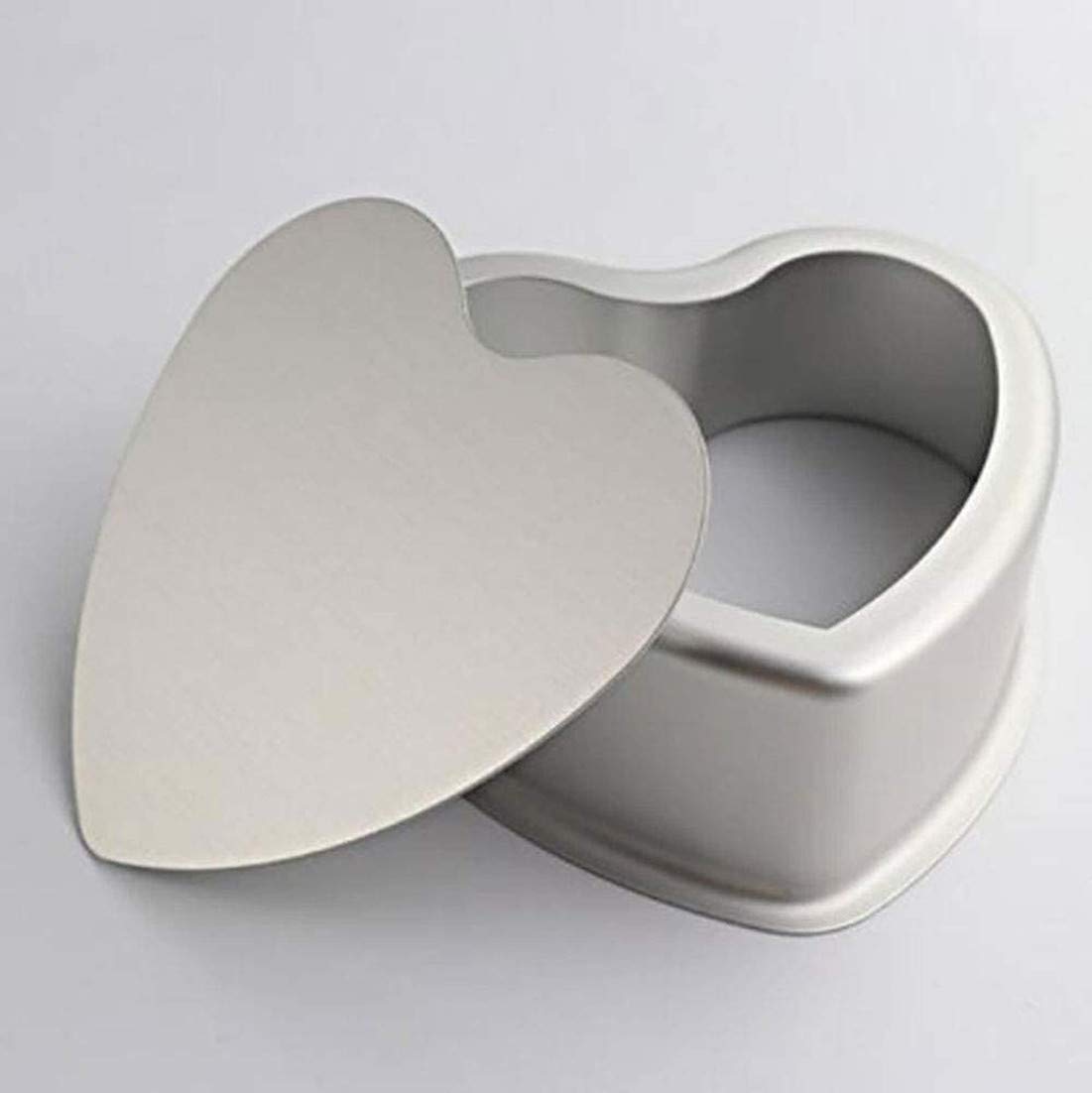 Xkong Heart-Shaped Cake Panheart Shaped Cake Mold,Heart Shaped Stainless Steel Mould,Removable Bottom Household And Kitchen Hear