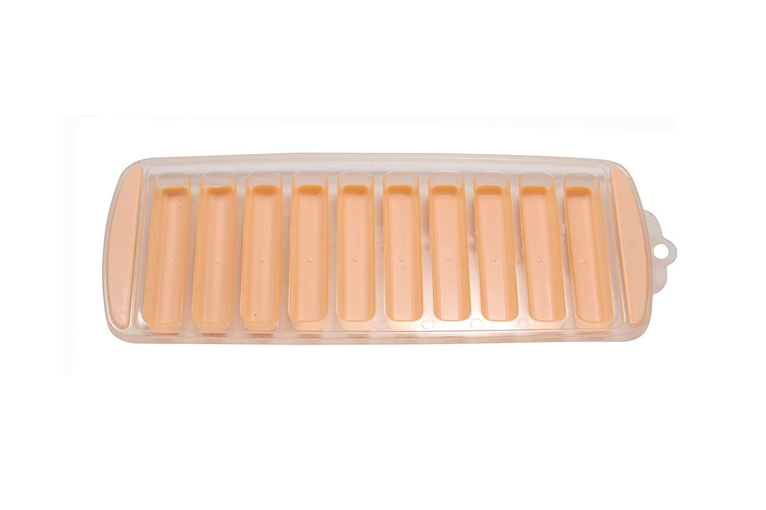 Puthak Water Bottle Long Stick Ice Cube Trays With Easy Push Pop Out Narrow Ice Stick Cubes Assorted Color Silicone Bottom Ice S