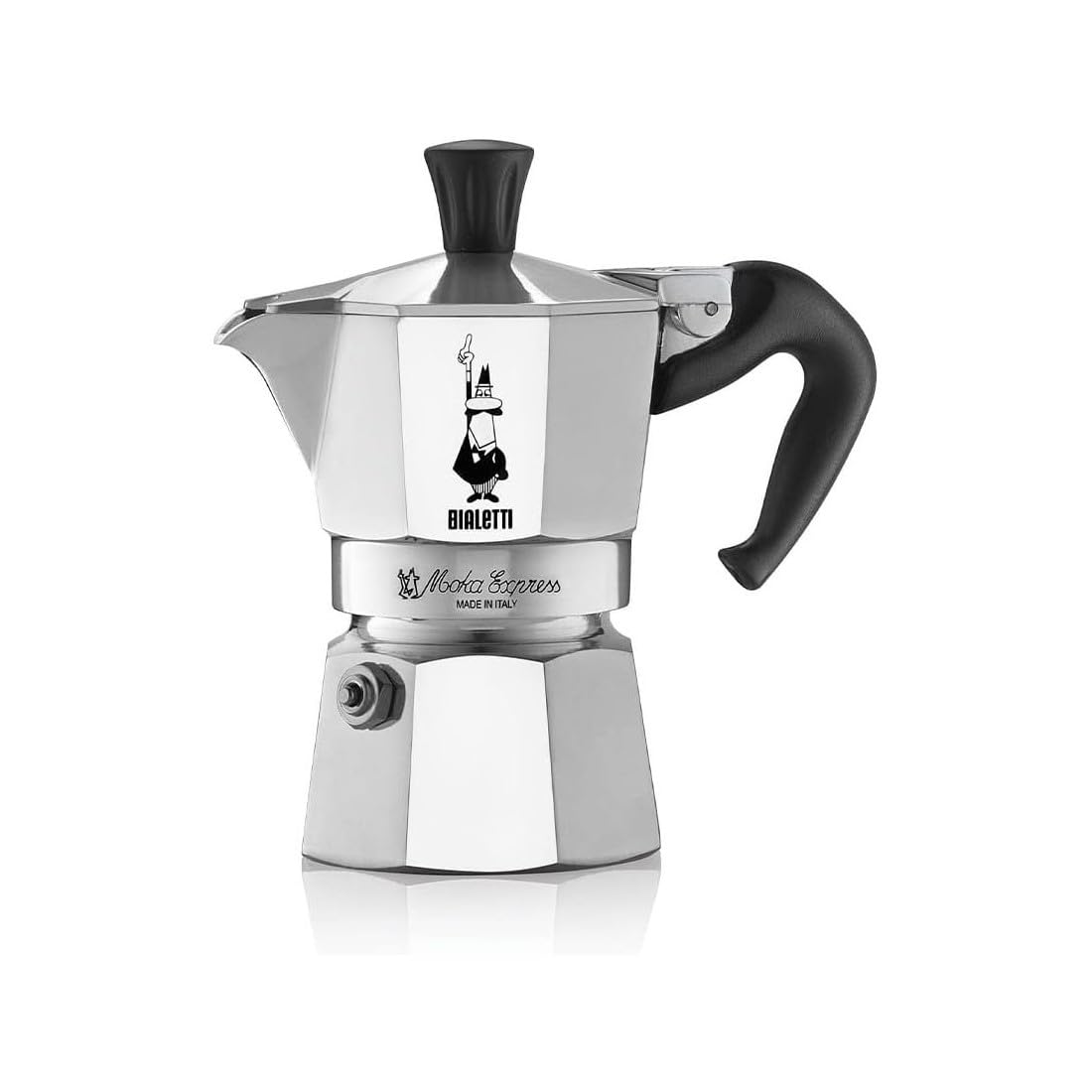 Bialetti Moka Express Export Espresso Maker 90 ml  Silver