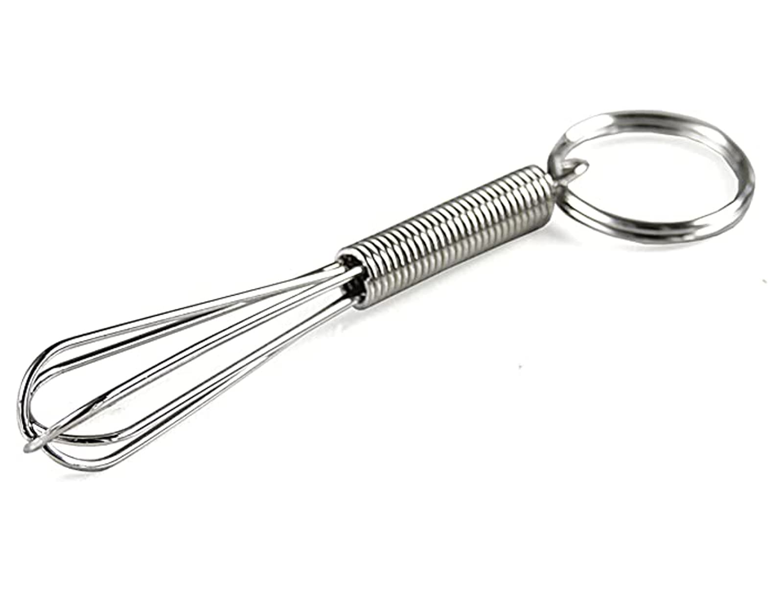 Zittop Mini Whisk Keychain Novelty For Chef Cook Foodie, Silver