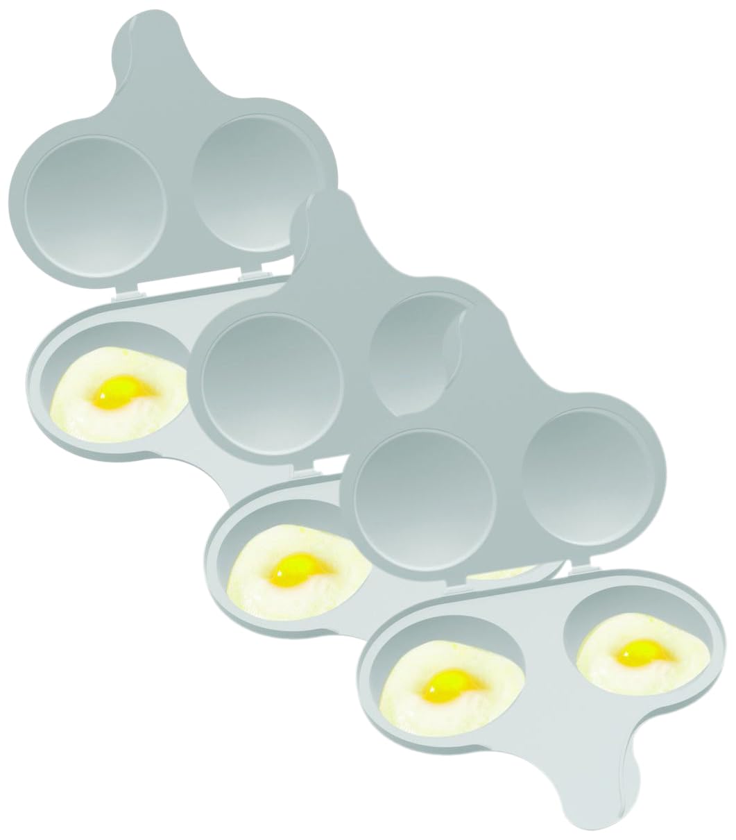 Nordic Ware 64702 2 Cup Microwave Egg Poacher, White