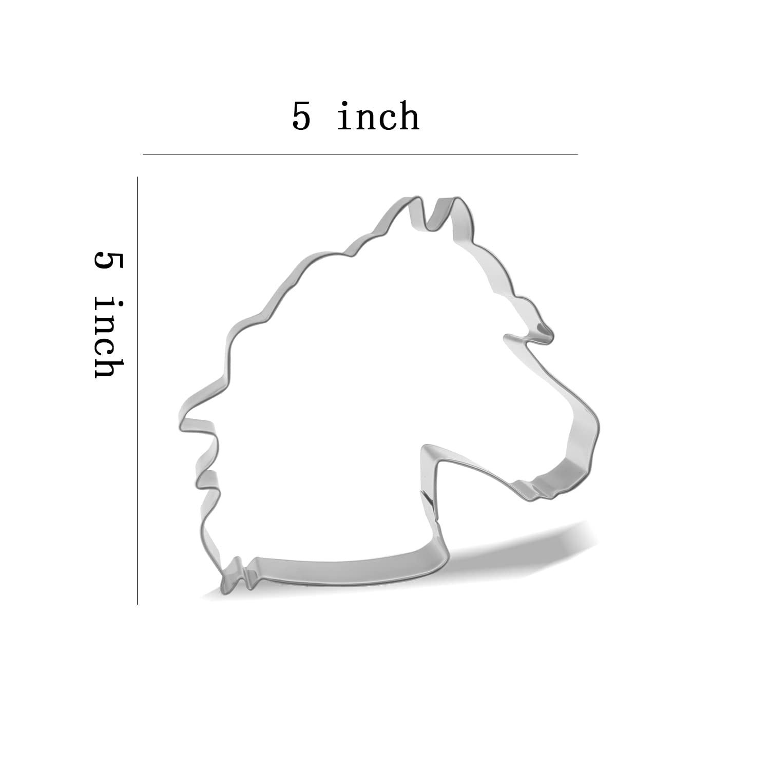 Keewah Large Horse Head Cookie Cutter, 5   , Stainless Steel
