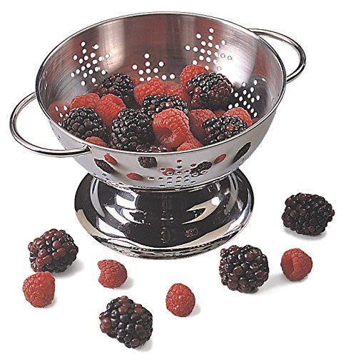 Rsvp International Endurance Kitchen Collection Colander Strainer, Mini, Pierced Stainless Steel