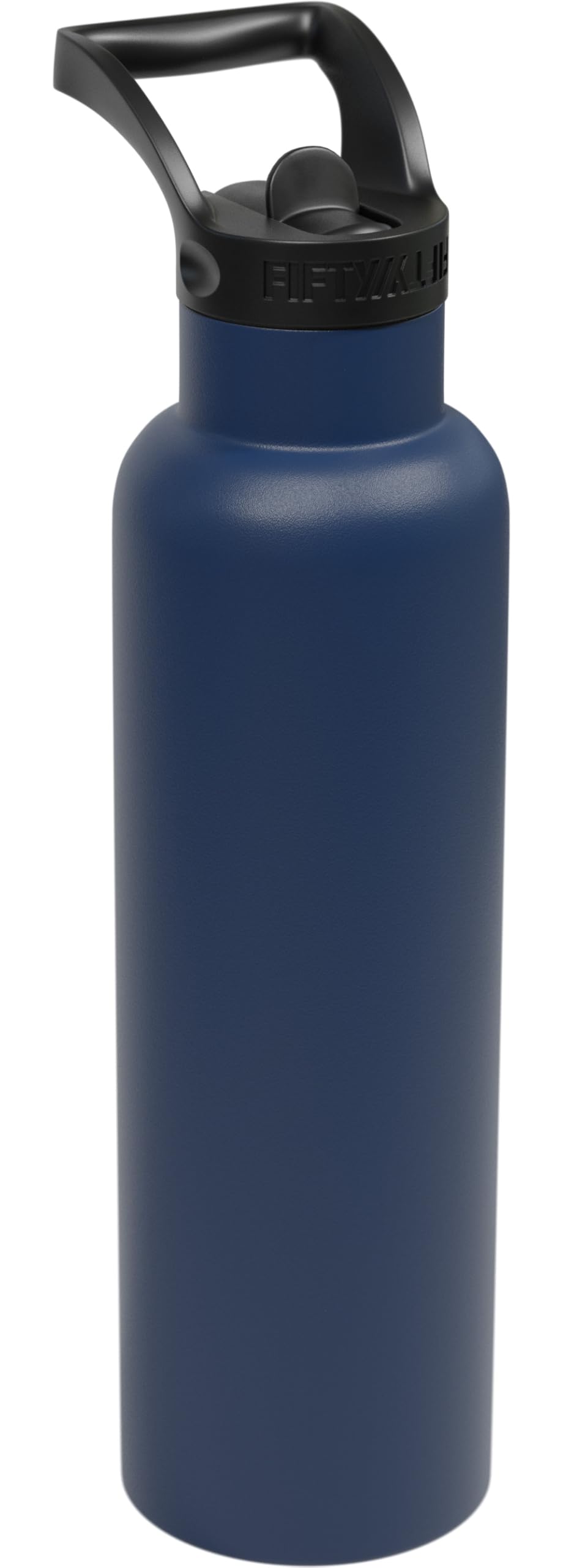 FIFTY/FIFTY Insulated Water Bottle Stainless Steel with Lid and Straw Cap for Bike, Cycling, School, Sport, Gym and More: 21 oz,