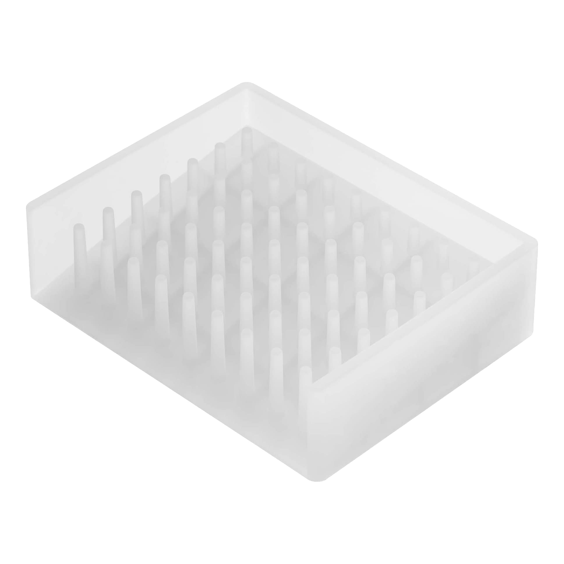 Yamazaki Home 2992 Self Draining Soap Tray-Floating Holder Dish For Sink, One Size, Clear