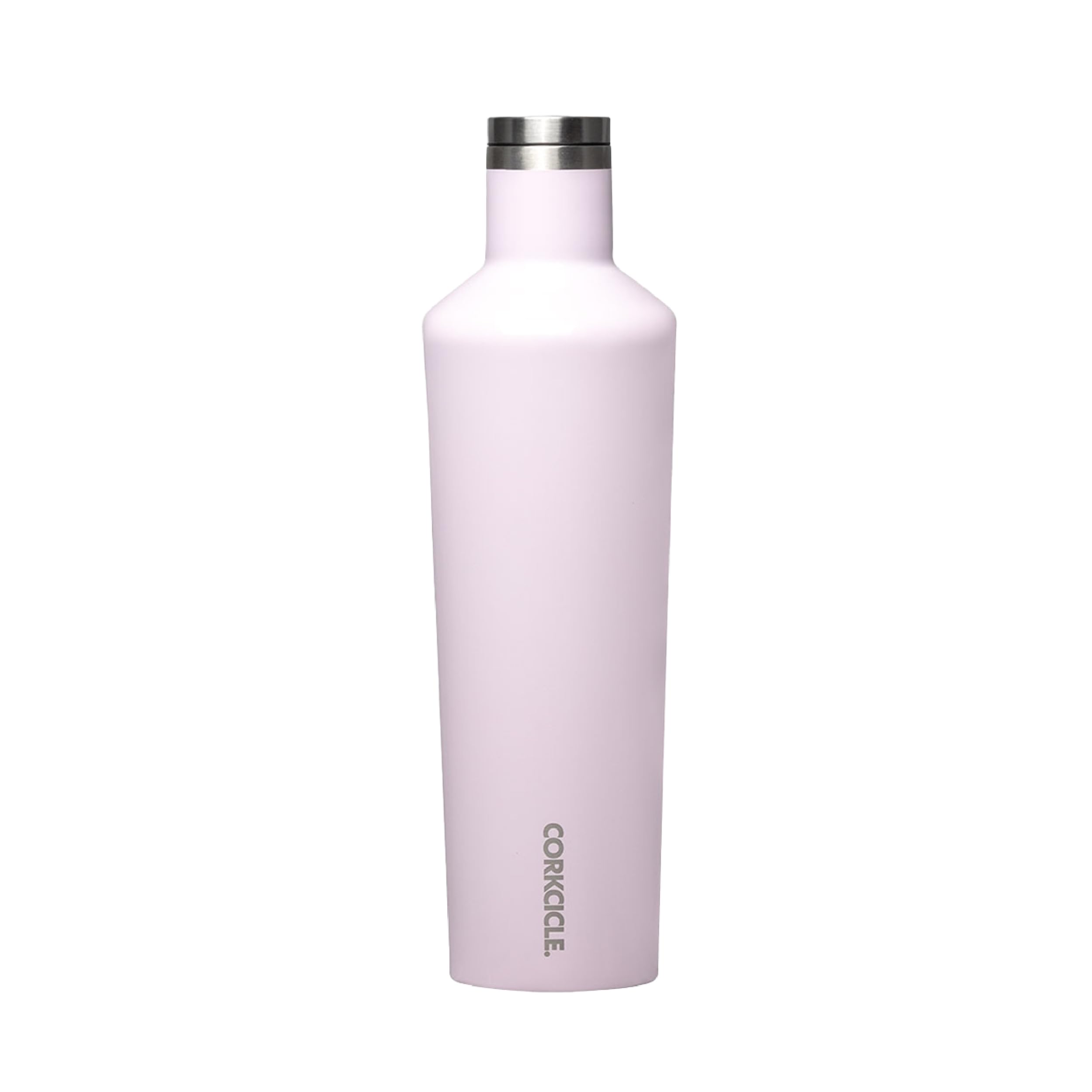 Corkcicle Insulated Canteen, Powder Puff, 25 oz - Cupholder Friendly Water Bottle with Screw-On Cap Keeps Drinks Cold for 25hrs,