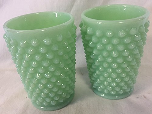 Tumbler/Juice Glass - Gigi Hobnail Pattern - American Made - Mosser Glass Usa (Jade Jadeite) (2)