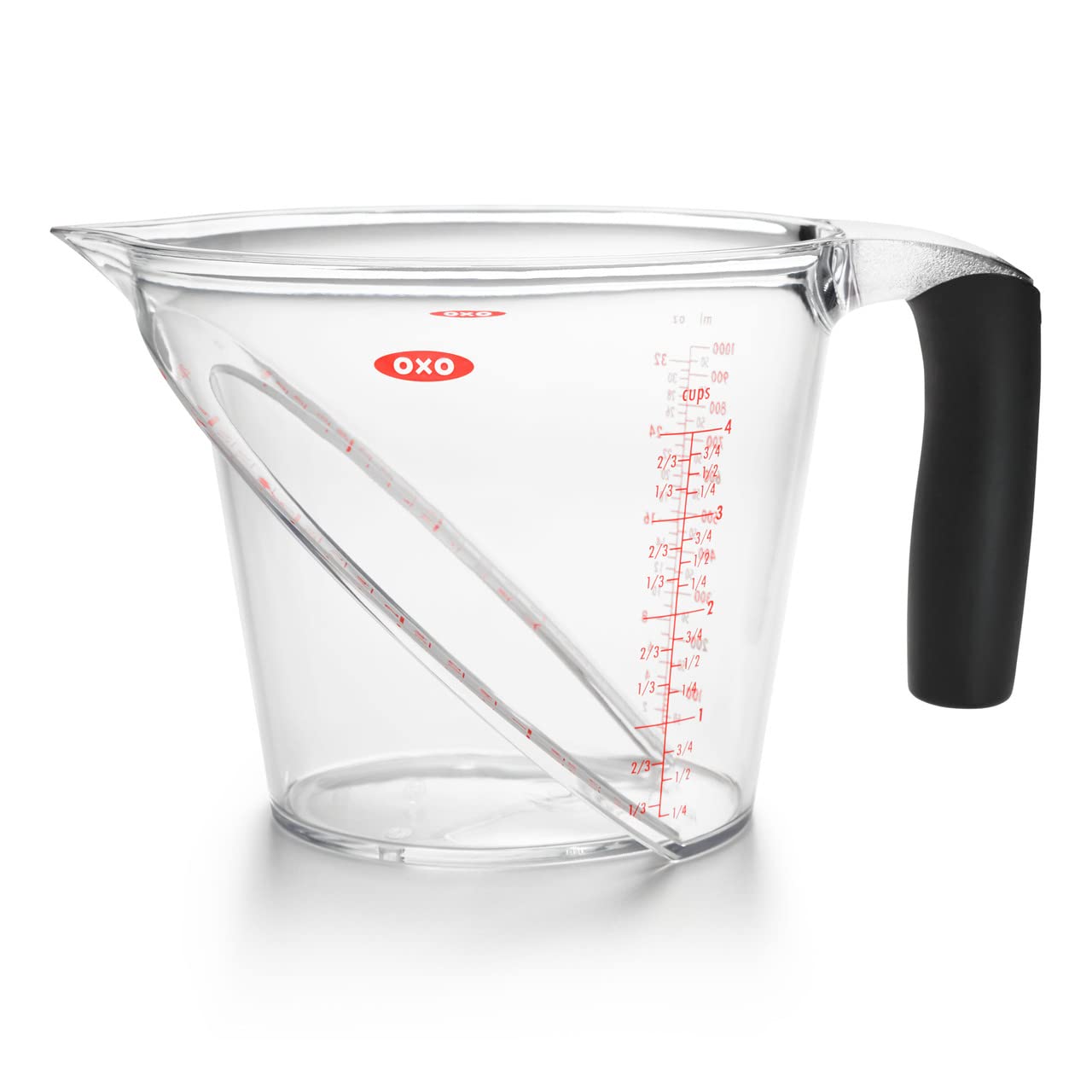 Oxo 1 Litre Angled Measuring Jug, Transparent
