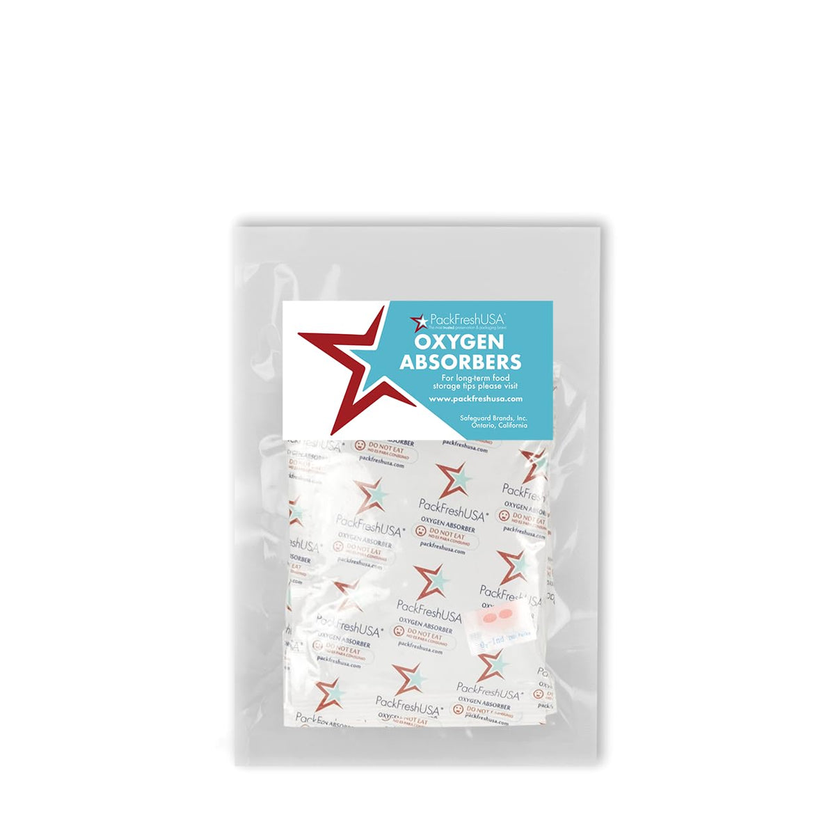 Packfreshusa: 5 Pack - 2000Cc Oxygen Absorber Packs - Food Grade - Non-Toxic - Food Preservation - Long-Term Food Storage Guide