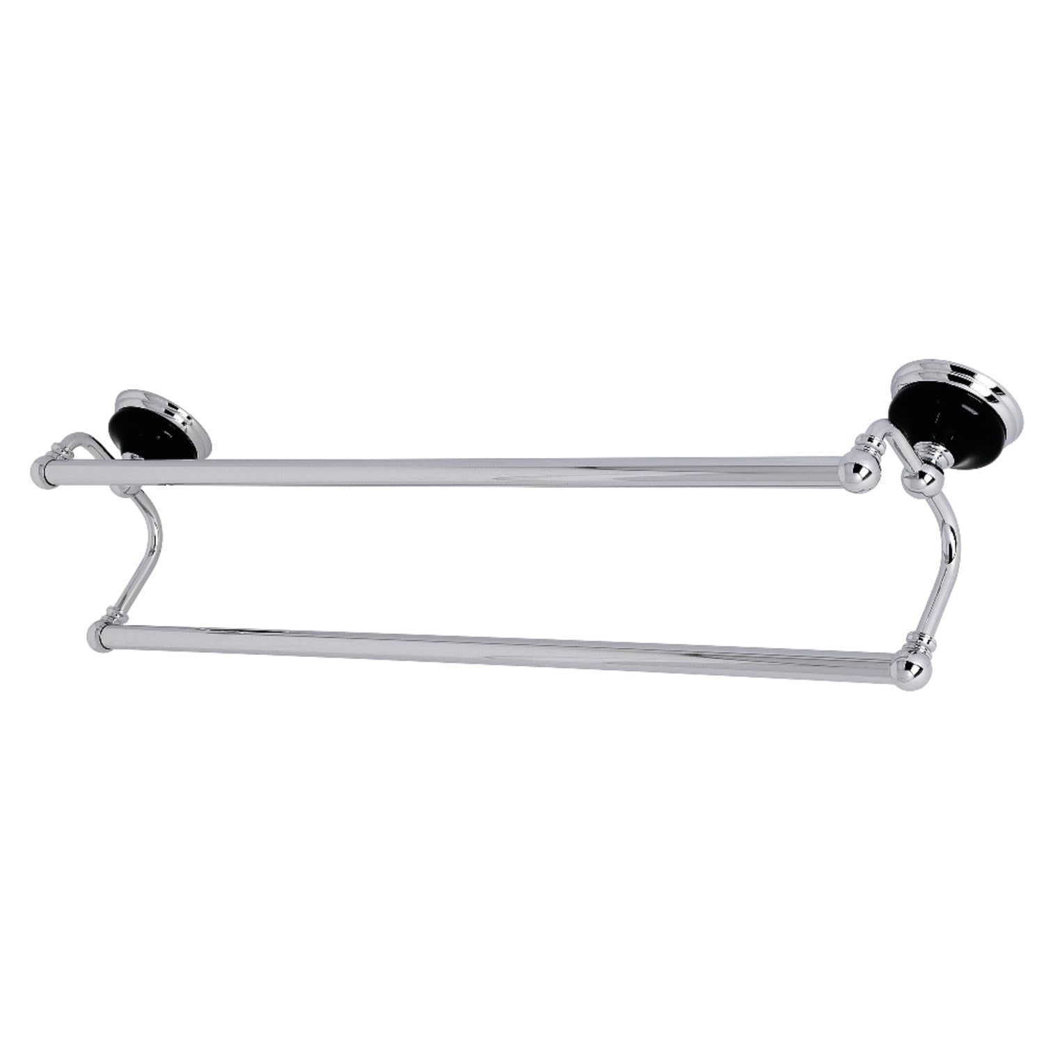 Kingston Brass BA9113C Water Onyx 24 in. Dual Towel Bar  Polished Chrome