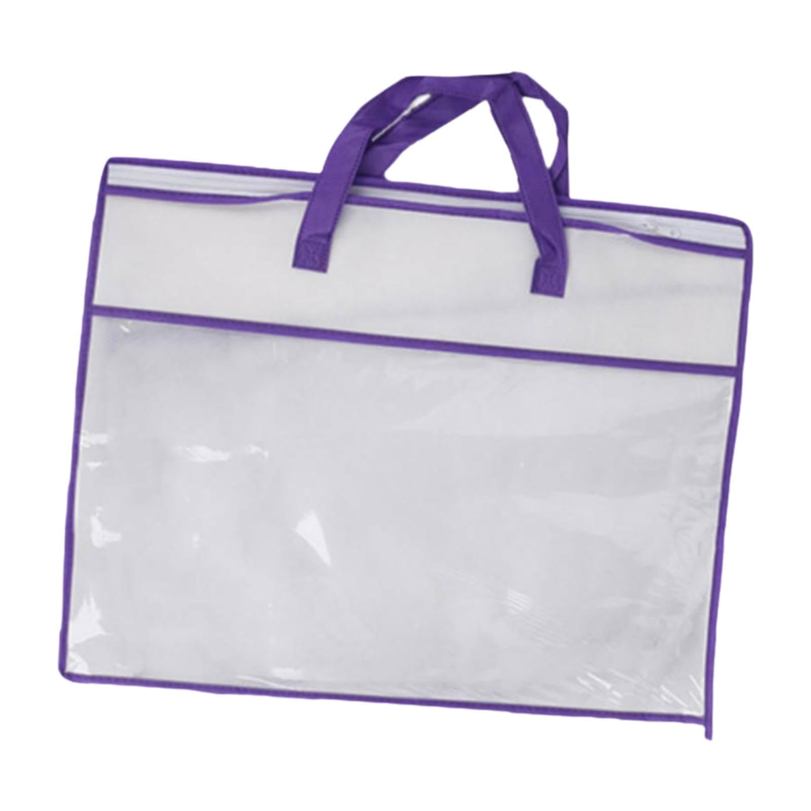 Ecomistiq Closet Organizer Moving Bag Clothes Organizer For Clothes Blankets Bed Sheet Violet Edge | Storage Bags | Home Organiz