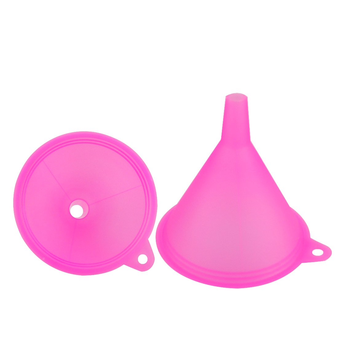 Mirenlife 5 Sizes Candy Colors Plastic Funnel Set For General Purpose, Lab Car Kitchen Home Tools, Liquids Dry Goods