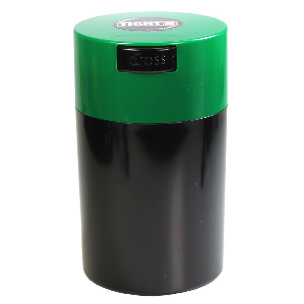 Tightvac - 1 oz to 6 ounce Airtight Multi-Use Vacuum Seal Portable Storage Container for Dry Goods, Food, and Herbs - Dark Green