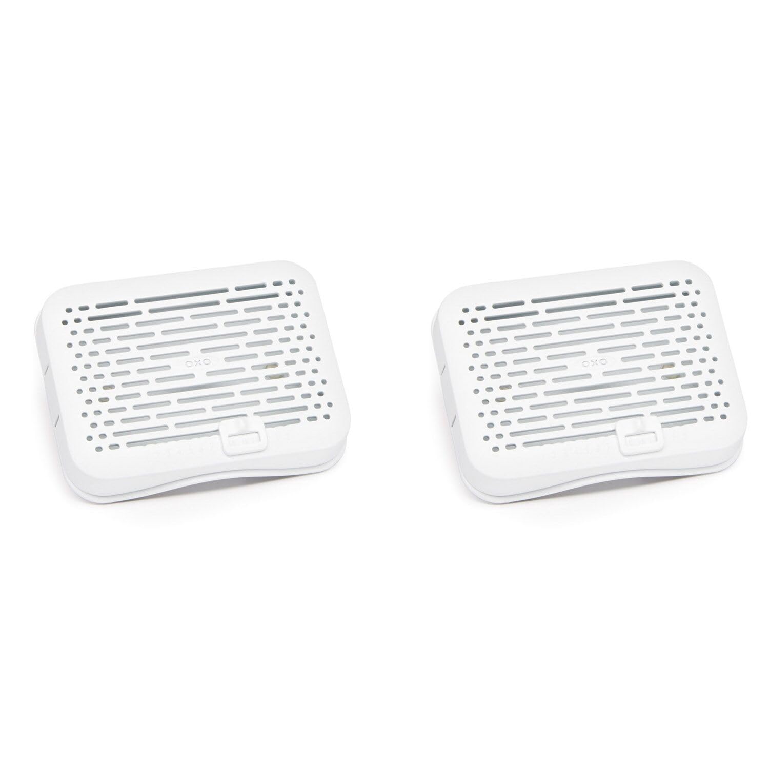 Oxo Good Grips Greensaver Mounted Crisper Drawer Insert With Suction Cups (2 Pack),White