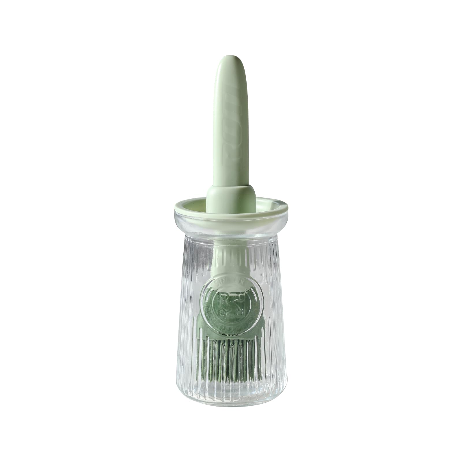 Uteynee Oil Dispenser with Brush - Glass Olive Oil Dispenser for Kitchen, 3 IN 1 Oil Dispenser Bottle with Silicone Basting Brus