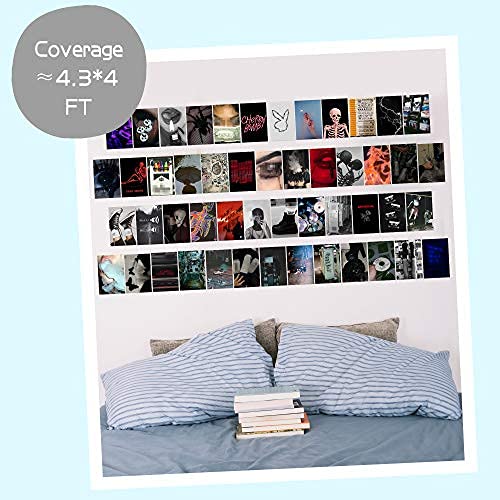 CY2SIDE 50PCS Grunge Aesthetic Picture  50 Set 4x6 inch  Collage Print Kit  Cool Room Decor for Girl  Wall Art Prints for Room  Dorm Photo Display  VSCO Posters for Bedroom
