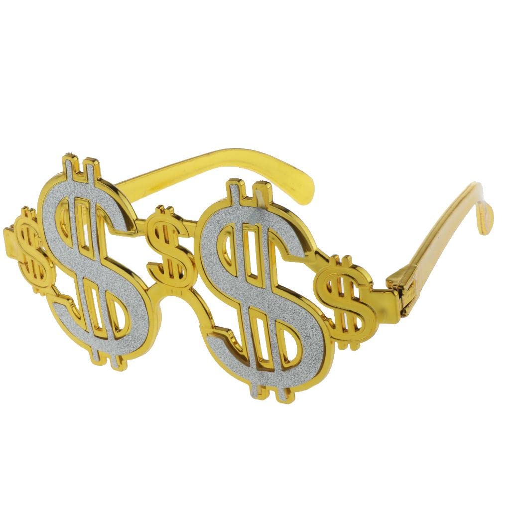 ATORSE Glitter US Dollar Costume Glasses Eyewear Funny Money Party Supplier Favors Photobooth Prop