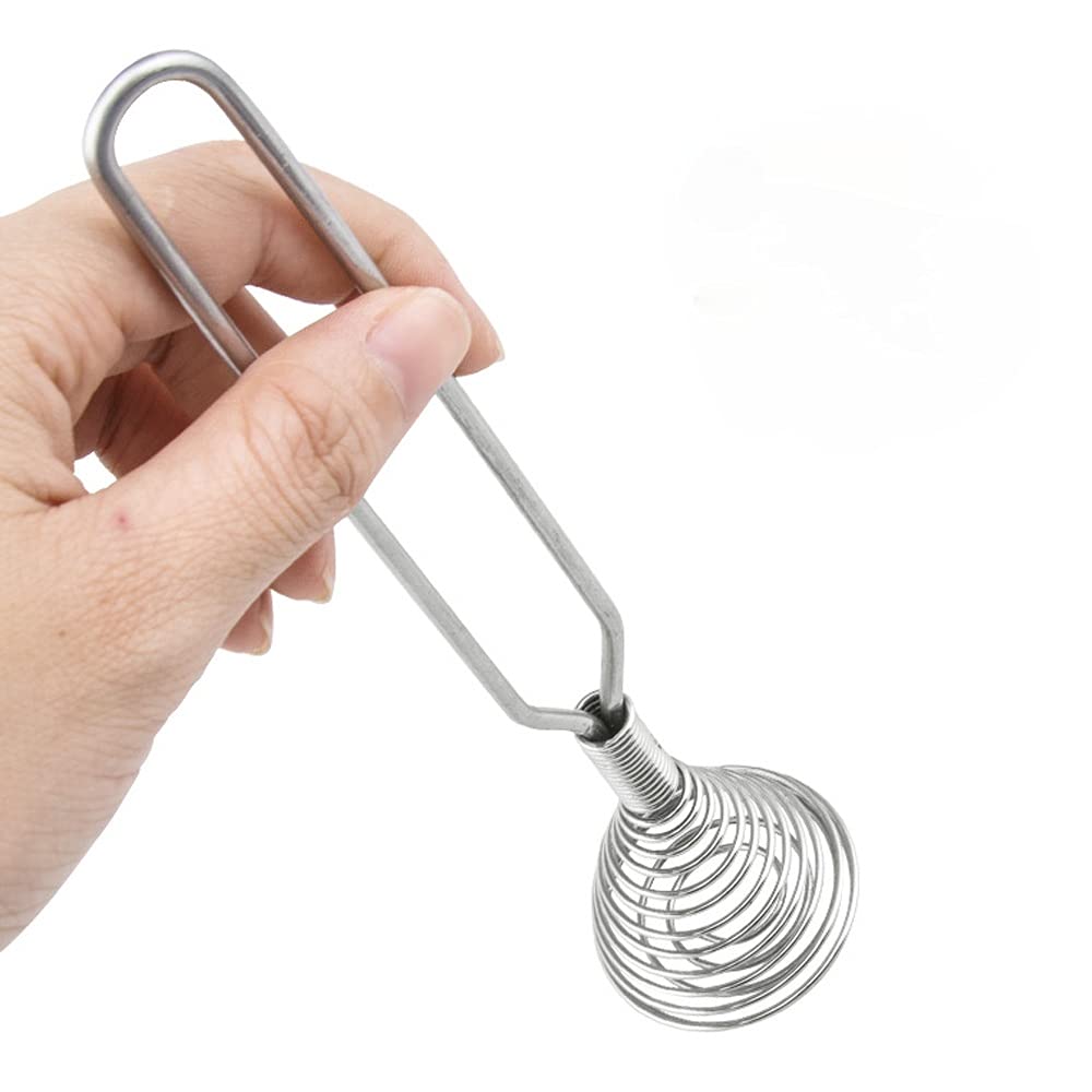 Stainless Steel Spring Coil Whisk Wire Whip Cream Egg Beater Gravy Cream Hand Mixer Kitchen Tool Accessories For Mixing, Blendin