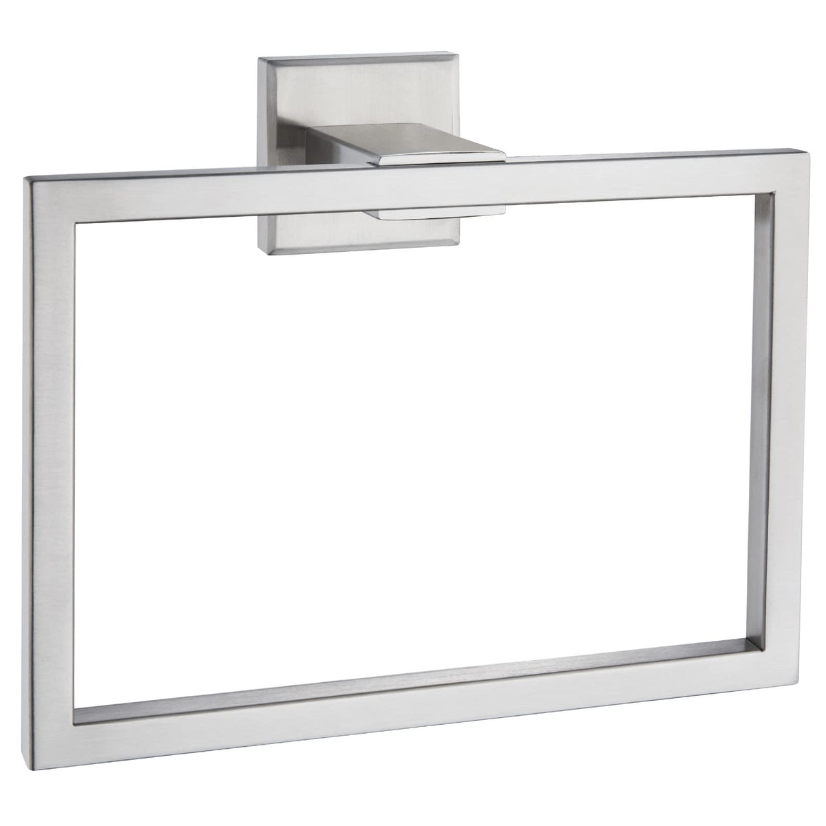 Hand Towel Holder Brushed Nickel, Angle Simple Sus304 Stainless Steel Bathroom Towel Ring, Square Towel Hanger Wall Mount, 7.09-