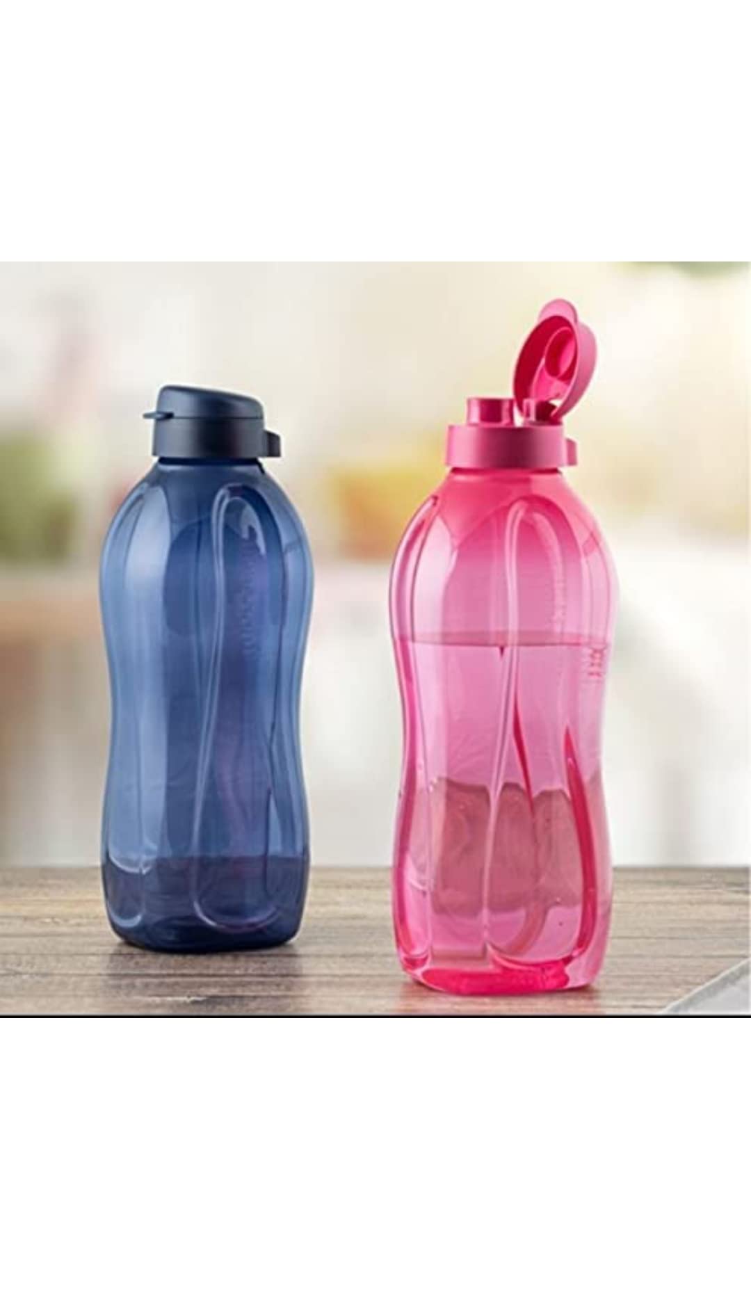 Tupperware. Plastic 2 litres eco bottle set of 2 pc, Multicolor
