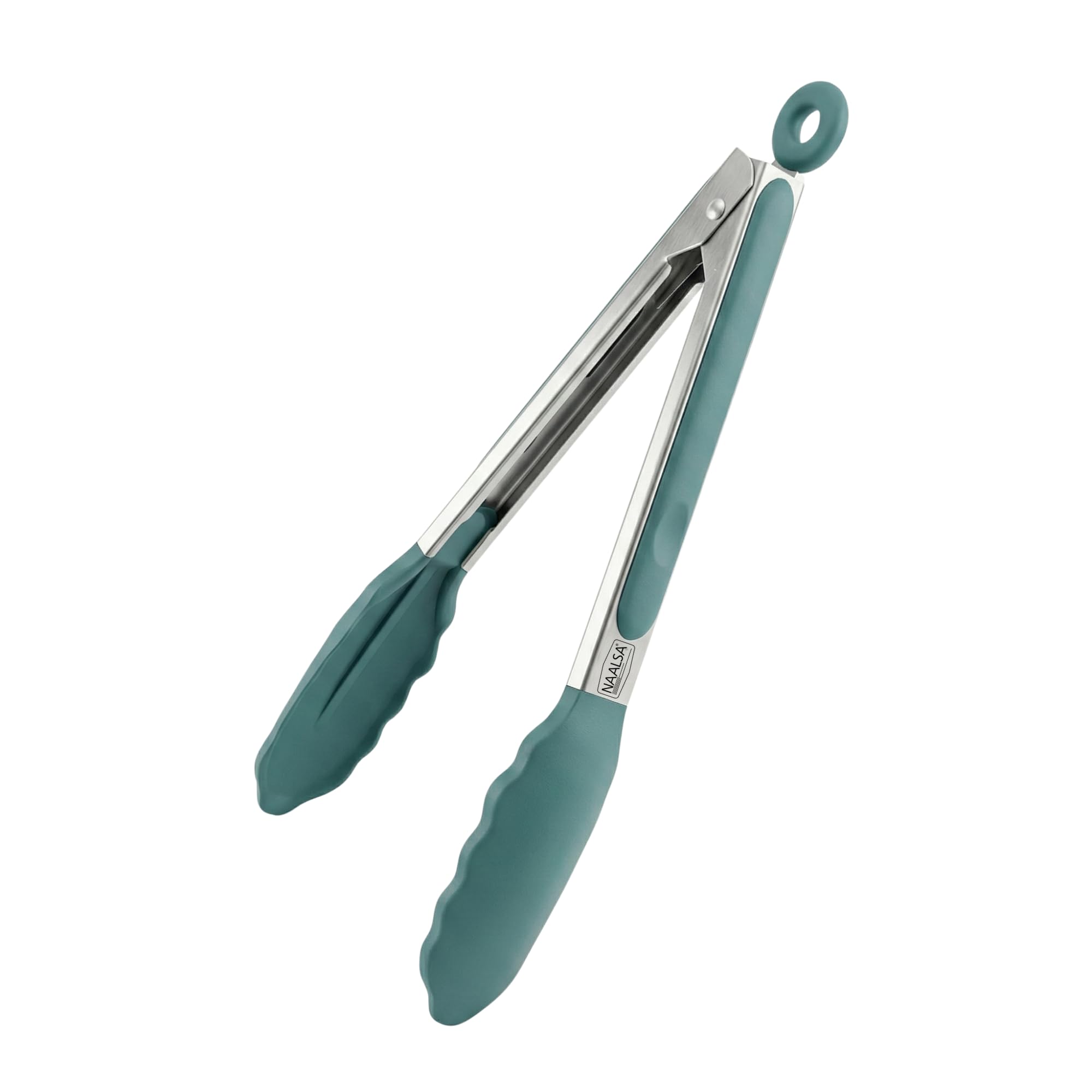 Naalsa Ultra 1Pc Silicone Food Tongs For Kitchen, Barbeque And Serving  9 Inch  1 Year Warranty  Fda Approved Silicone, 315C 
