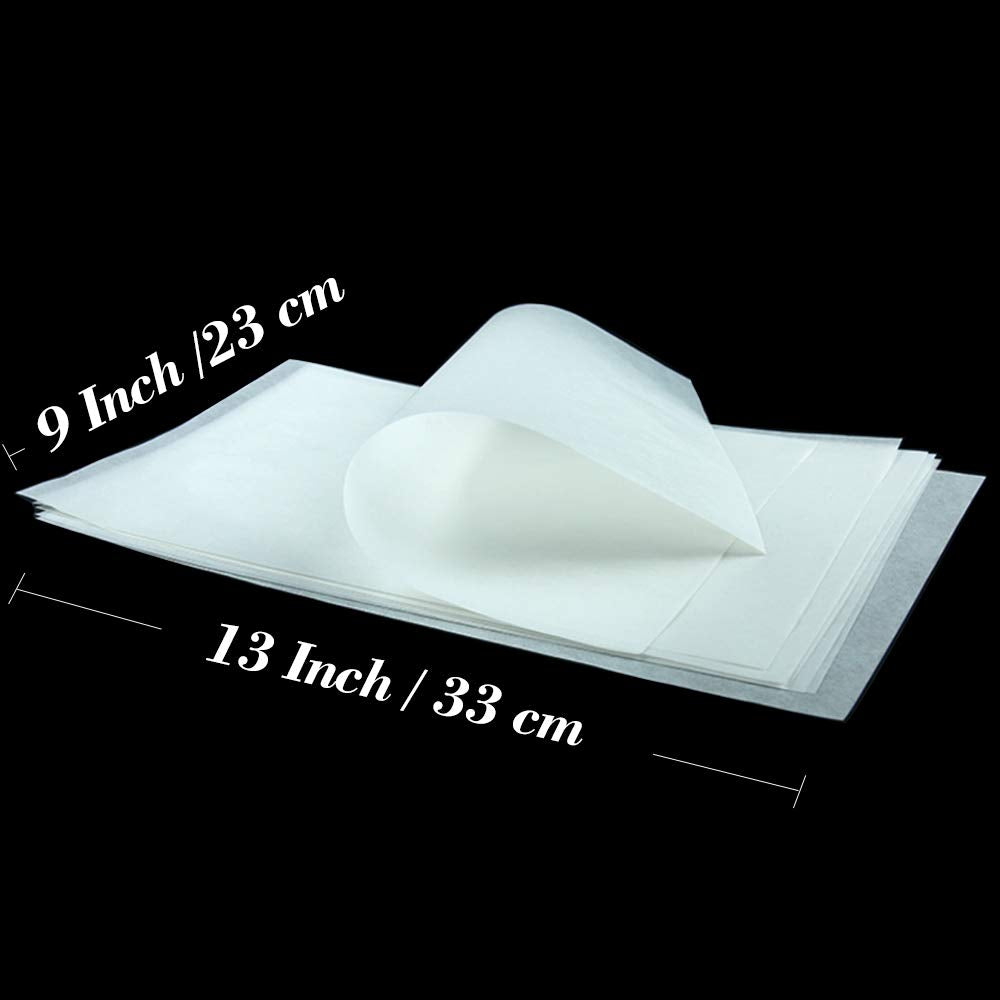 Pack Of 100 9X13 Inches Parchment Paper Sheets, Pre-Cut Greaseproof Paper, Baking Parchment Paper, Fit For Half Sheets Pan, Cook