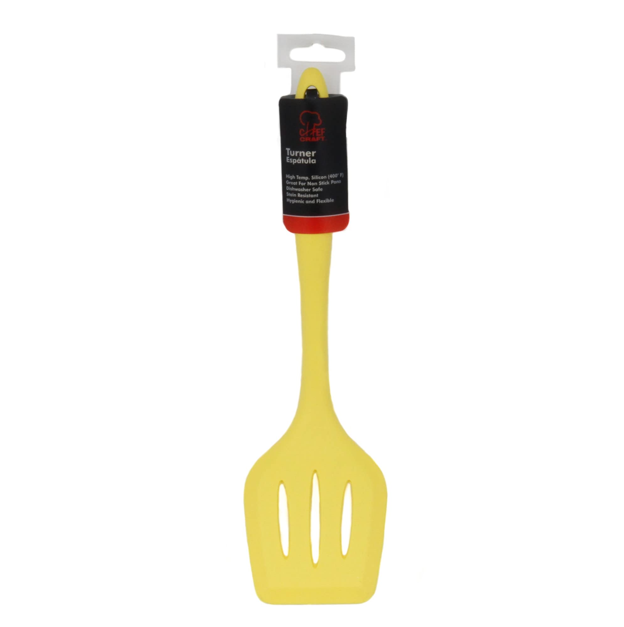 Chef Craft Premium Silicone Spatula/Turner, 11.75 Inch, Yellow