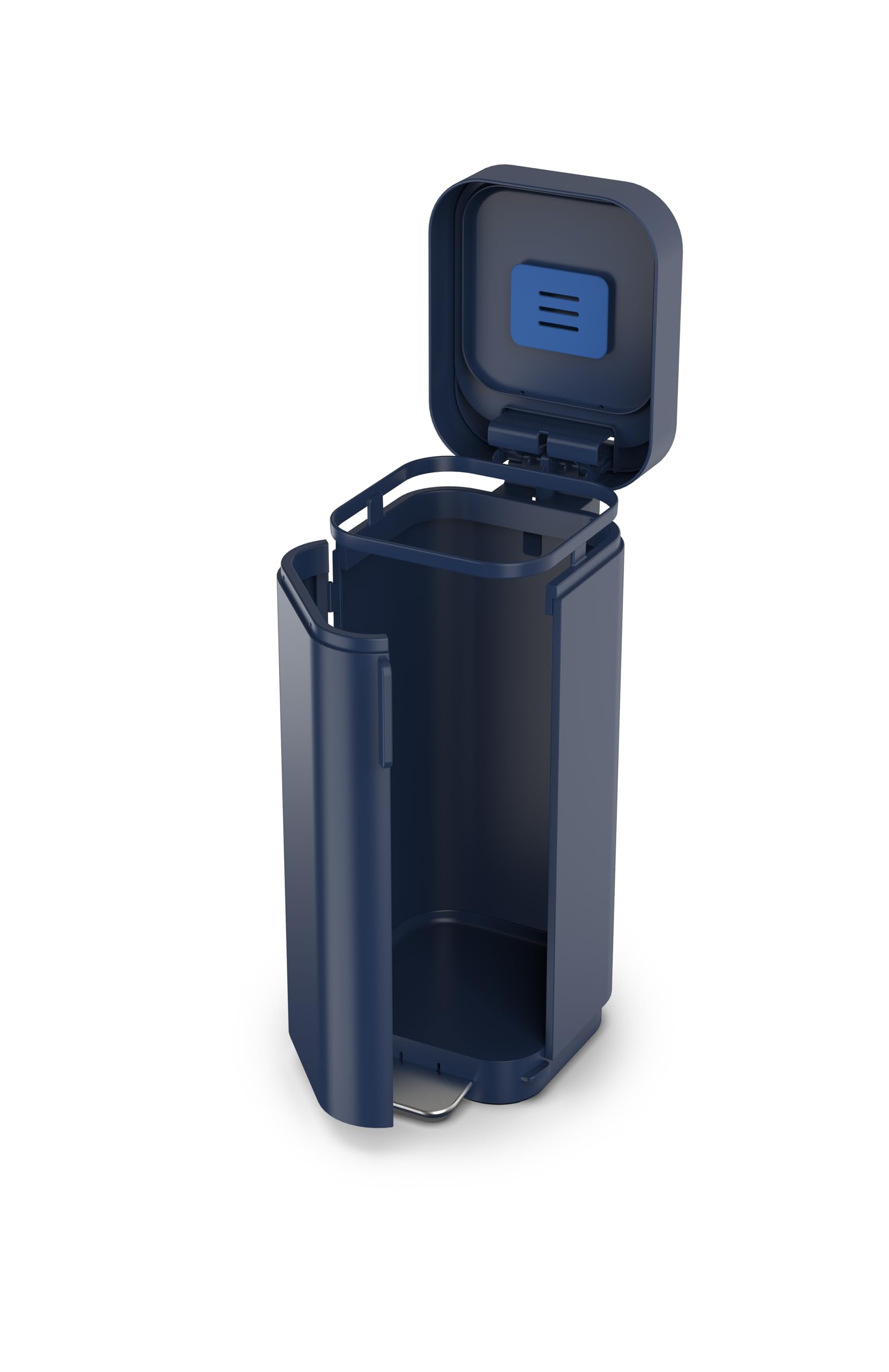 Joseph Joseph Porta 40L/10.5 Gallon Convenient Pedal Bin Trash Can - Midnight Blue