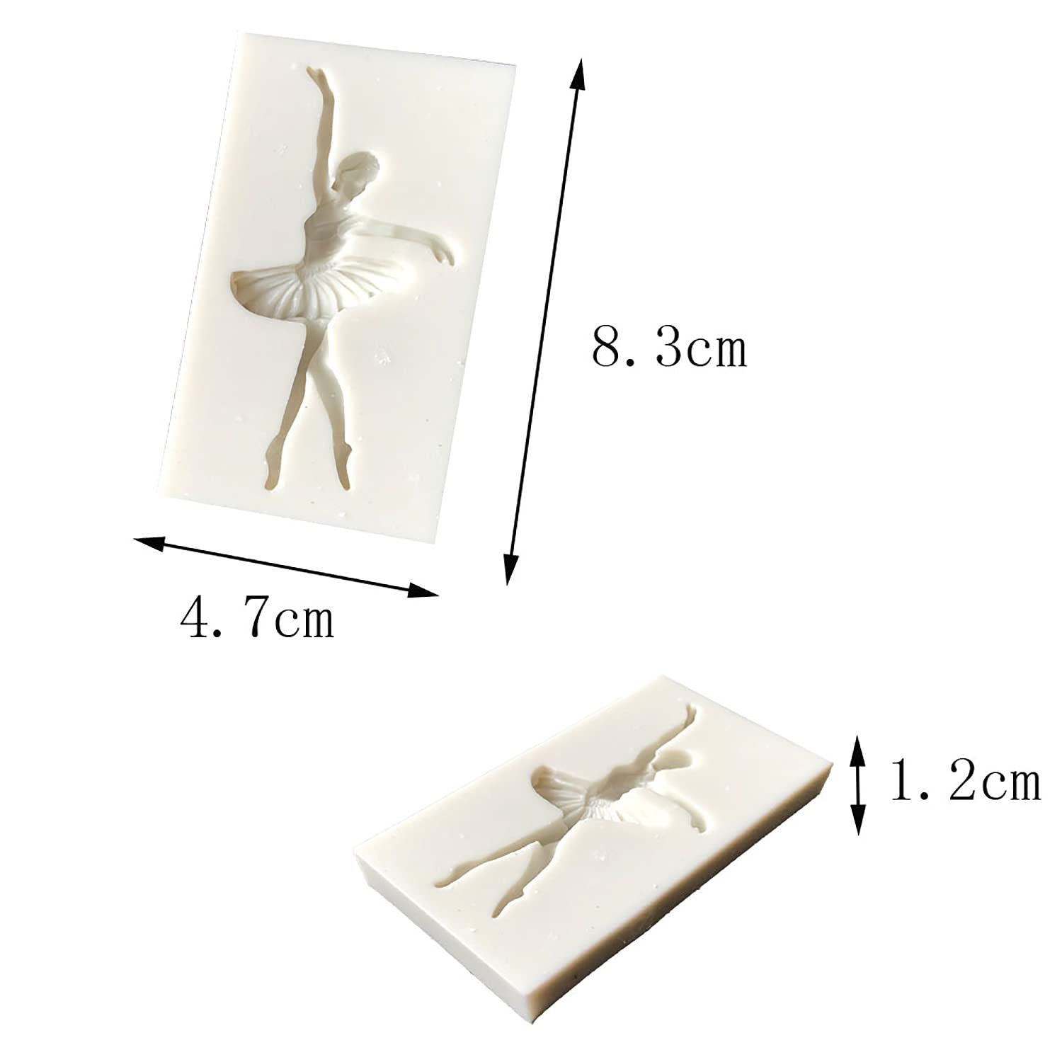 Ballet Girl Silicone Mold For Ballerina Dance Lovers Diy Fondant Candy Making Chocolate Molds Lollipop Desserts Ice Cube Gum Cla