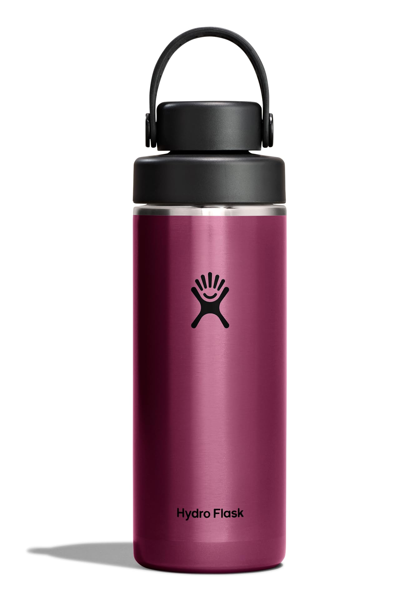 Hydro Flask Lightweight Wide Flex Chug Cap  Insulated Stainless Steel Water Bottle 16 Oz Garnet Red