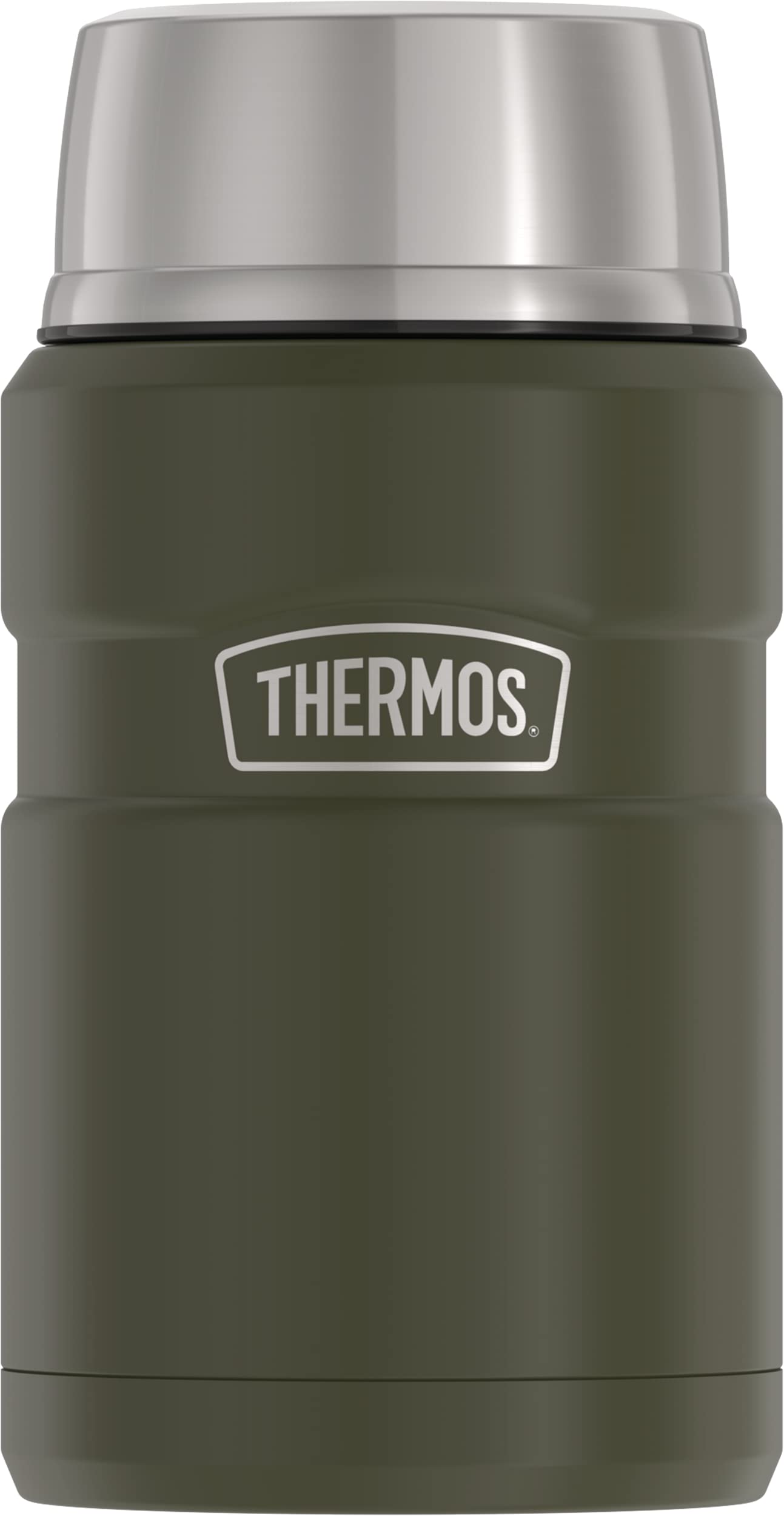 Thermos Stainless King Vacuum-Insulated Food Jar, 24 Ounce, Army Green