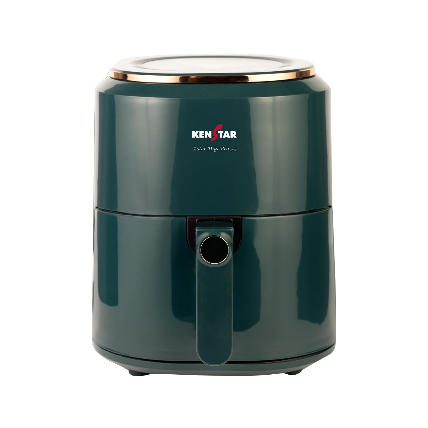 Kenstar Aster Pro Digi 5.5 Air Fryer | 360 High Speed Air Circulation Technology With Non-Stick 5.5 L Basket | 1400 W | Green