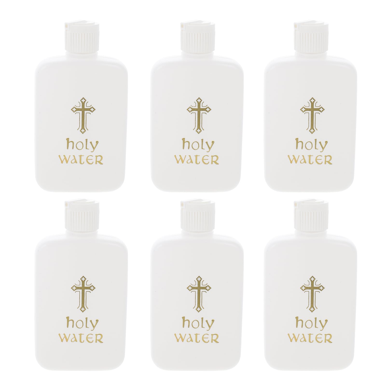 PASOLABE 100ml Holy Water Bottle 6Pcs Plastic Holy Water Container Empty Containers