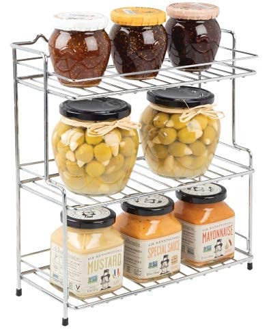 12For Collection 3Tier Trolley Rack For Boxes Utensils Dishes Plates For Home/Stainless Steel Kitchen Rack For Spice And Dishes