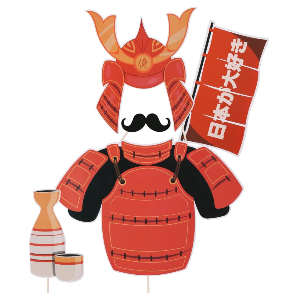 PRETYZOOM 20pcs Japanese Tea Party Photo Booth Props Japanese Cuisine Sushi Restaurant Decoration Japanese Banquet Dancing Party Photo Props