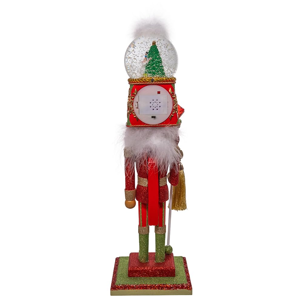 Kurt Adler Hollywood Nutcracker Collection, Battery Operated Dance of The Sugar Plum Fairy Musical Water Globe Hat, 20in