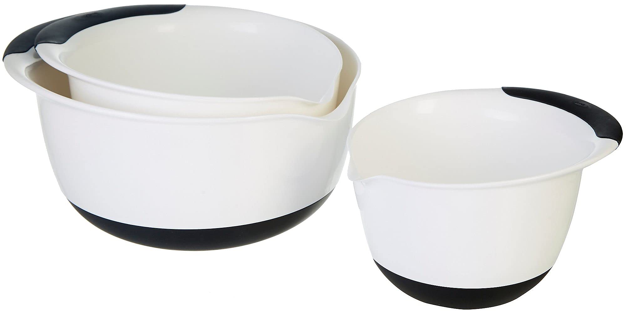 Oxo 3 Piece Mixing Bowl Set Plastic Asst, 3 Ea