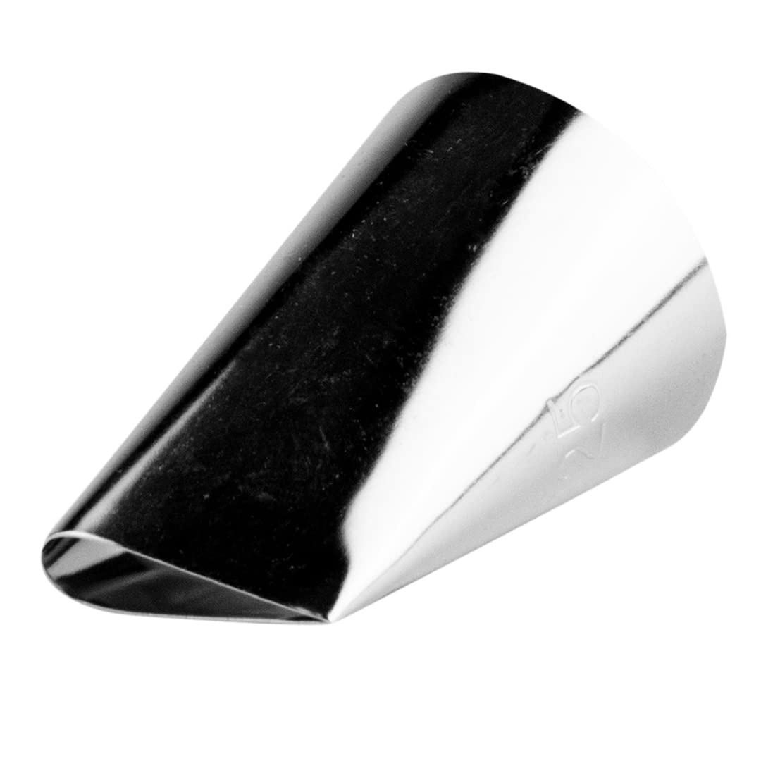 Restaurantware Pastry Tek Petal Tip 1 Reusable Decorating Cake Tip - #125 Dent-Resistant Stainless Steel Rose Frosting Tip Dishw