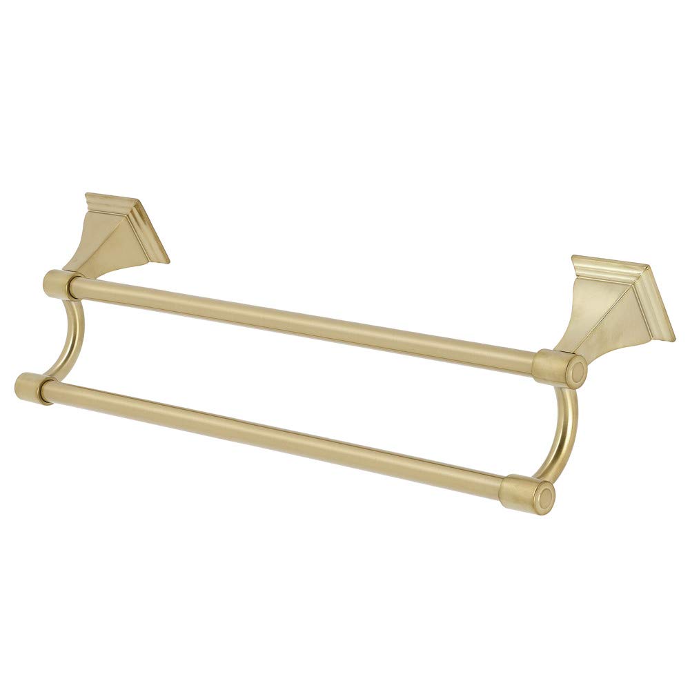 Kingston Brass BAH612318BB Monarch 18-Inch Dual Towel Bar  Brushed Brass