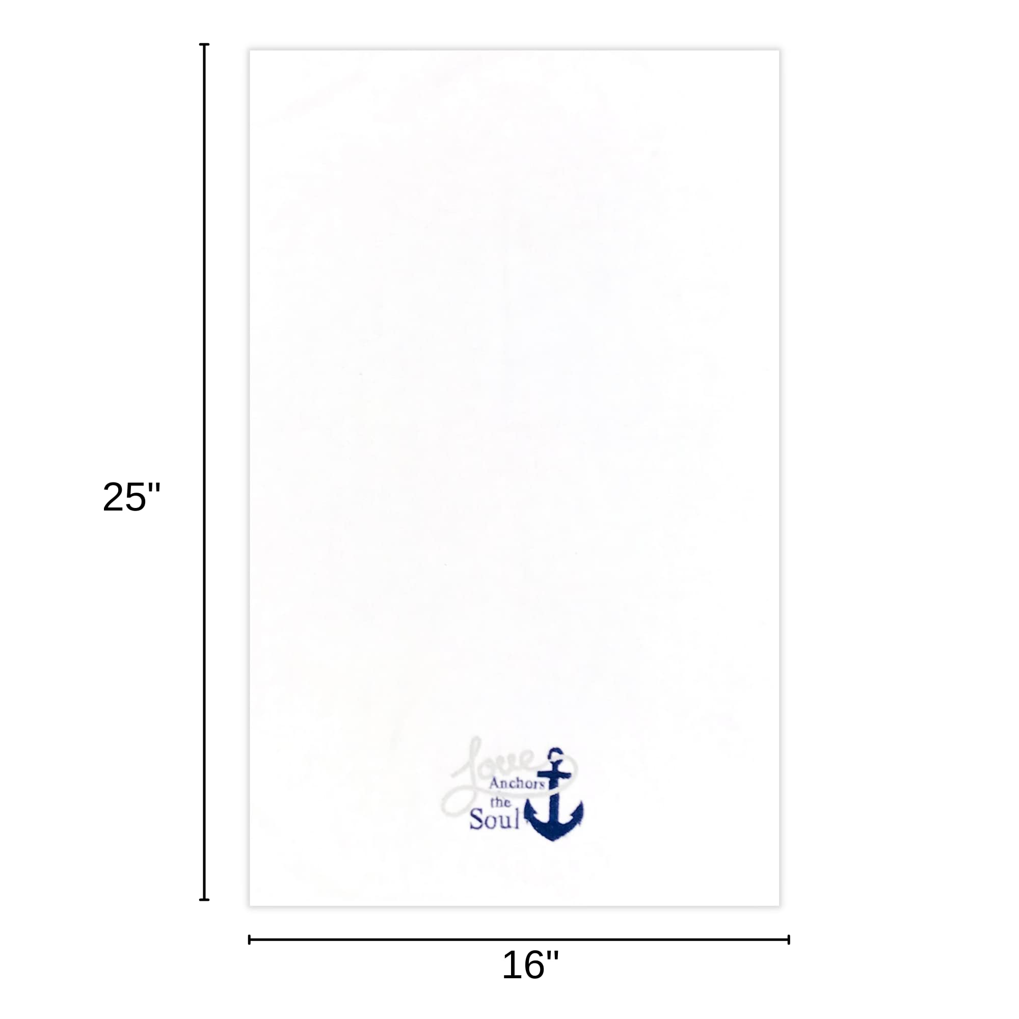 Serafina Home Nautical Ocean Guest Hand Towels: Coastal Love Anchors The Soul, 2 Piece Soft Absorbent