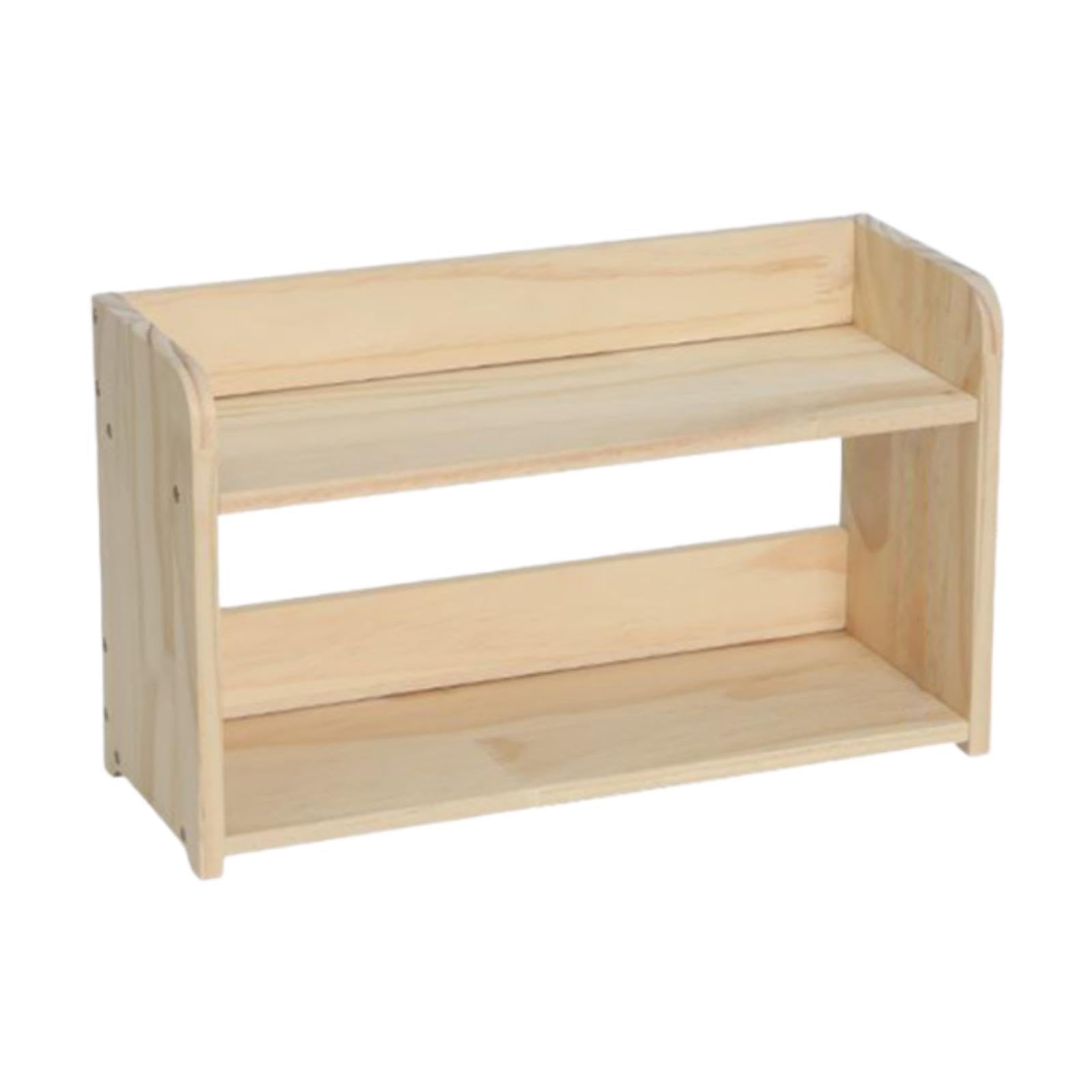 Myaddiction Tabletop Storage Rack Jars Rustic Spice Rack For Countertop Office Dorm Room 2 Layer