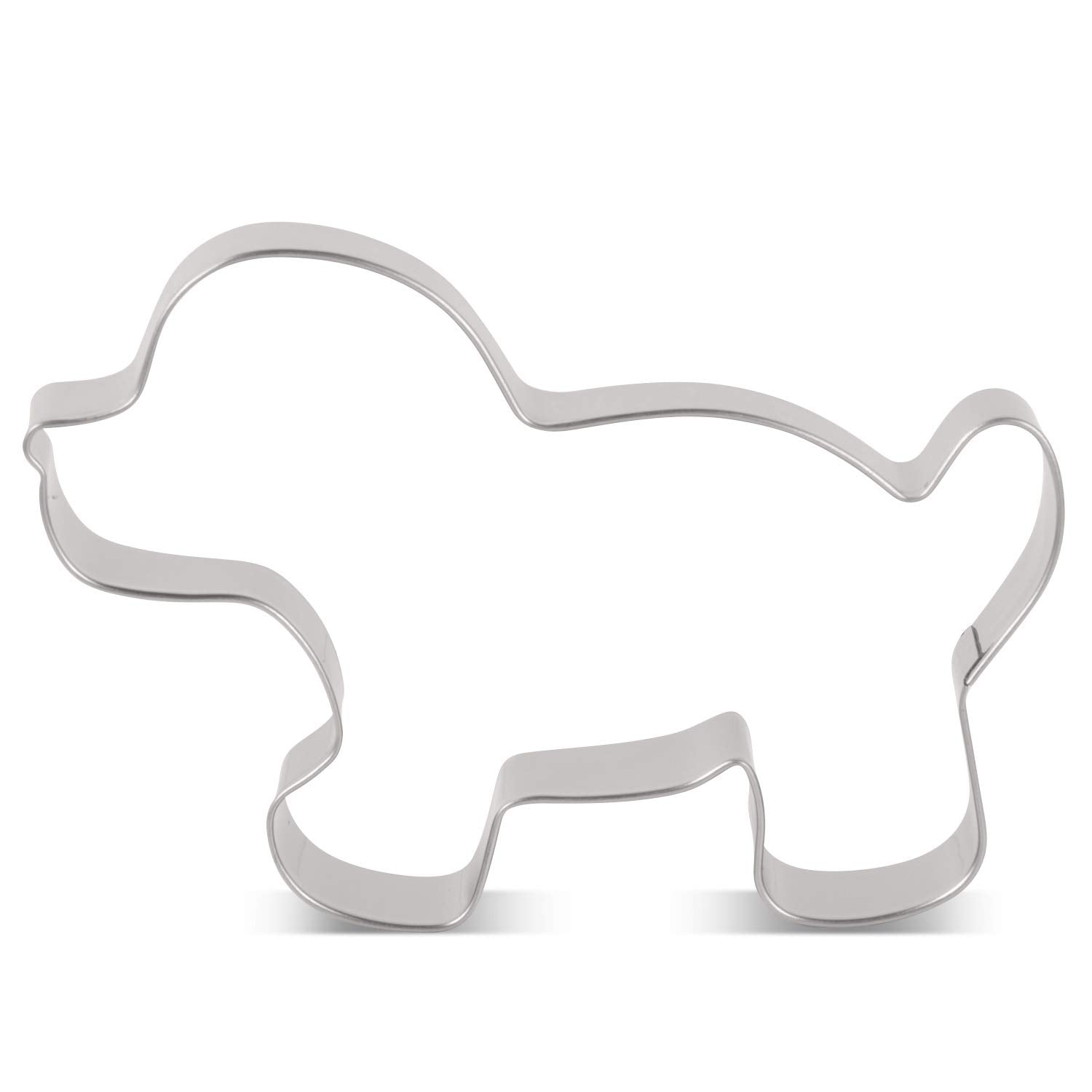 Liliao Puppy Cookie Cutter For Homemade Dog Biscuit Treats - 4.5 X 3 Inches - Stainless Steel