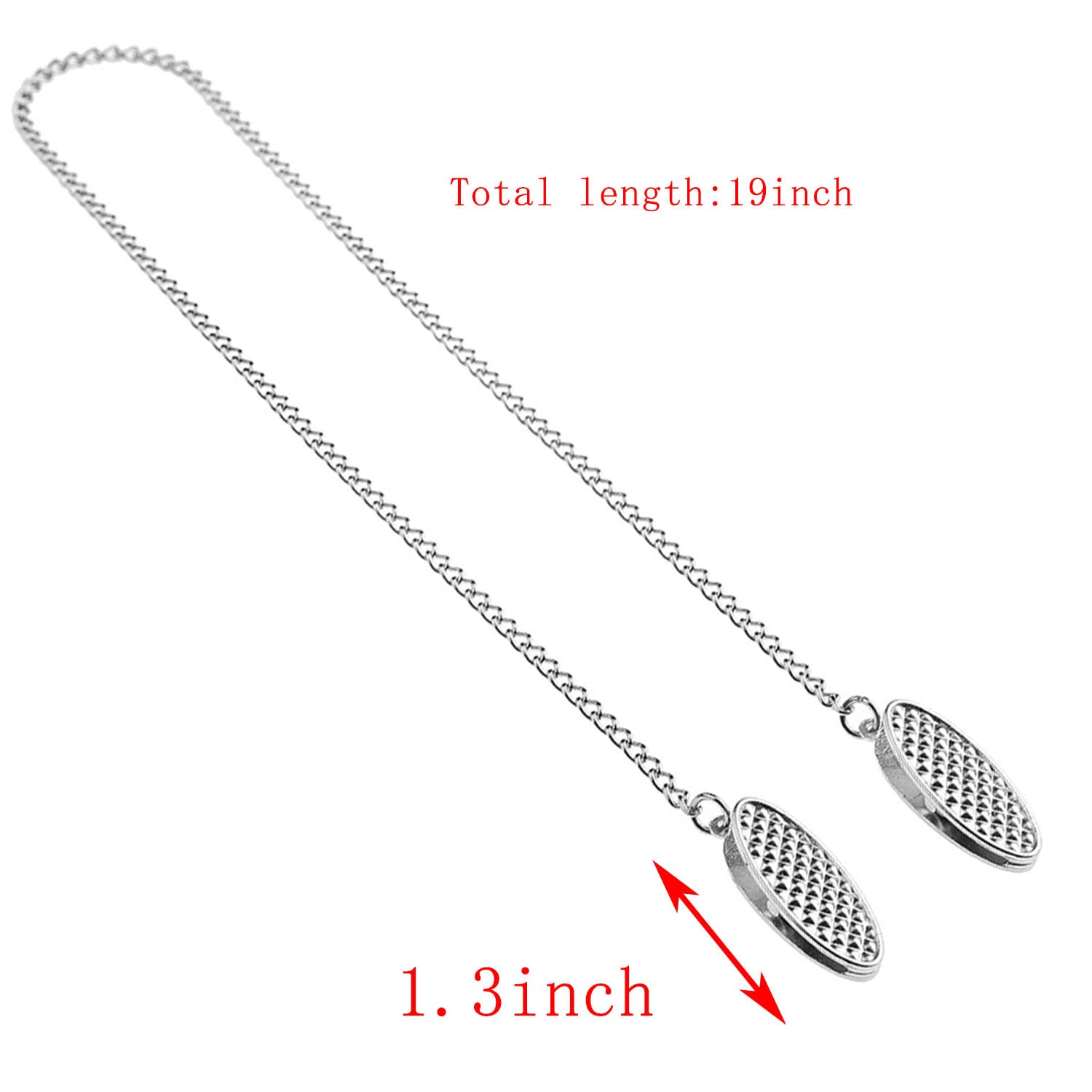 Zyamy 2Pcs Bib Holder Clips With Flexible Adjustable Chains Dental Bib Clip Metal Napkin Clip Chain, Allowing You To Safely Plac