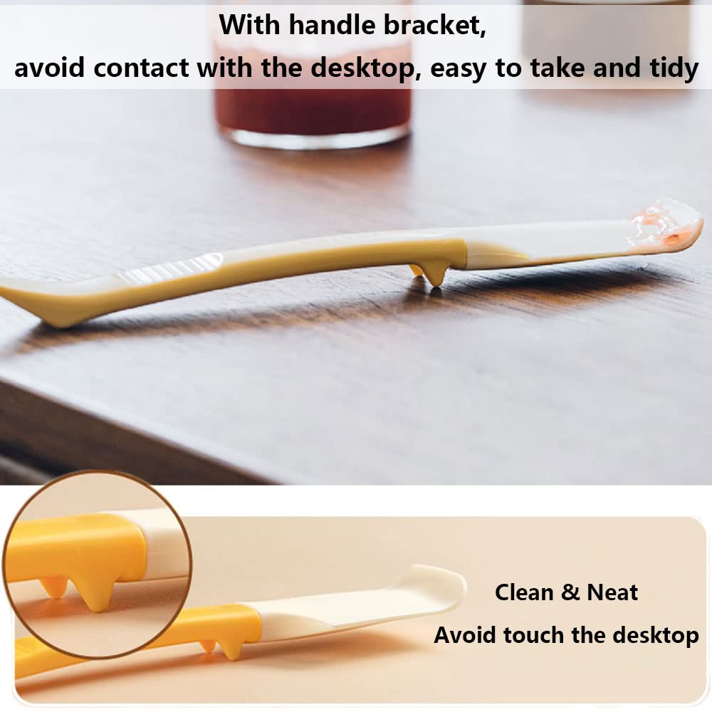 Silicone Jam Spreader Spatula With Can Opener End, Multi Purpose Spreaders For Jar, Peanut Butter Jelly Spreader, Chocolate Spre