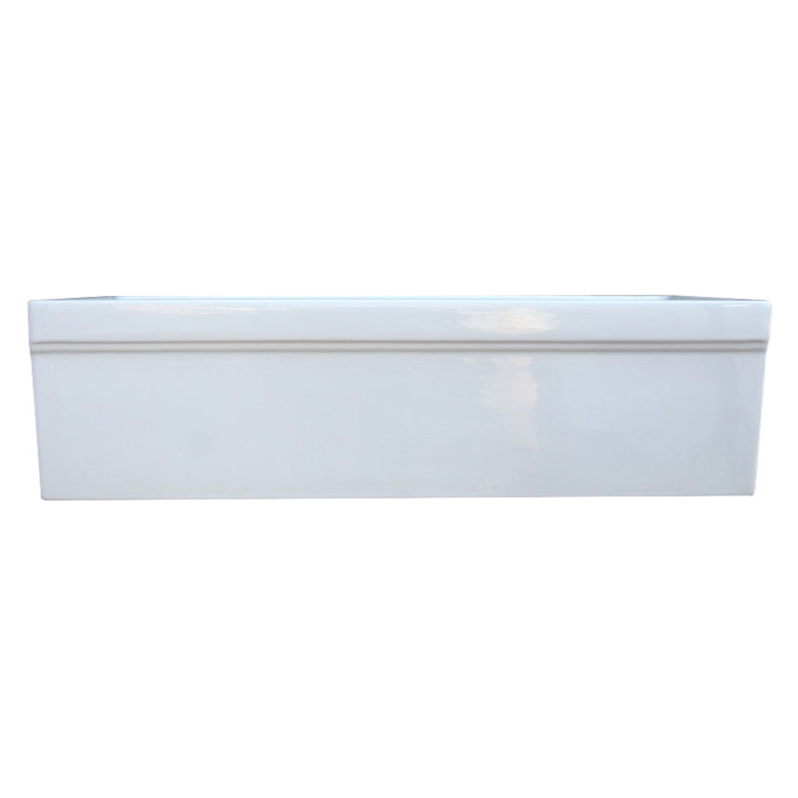 Whitehaus Collection Whqd540-Black Quatro Alcove Kitchen, Fireclay, Front Apron Sink, Glossy, Black