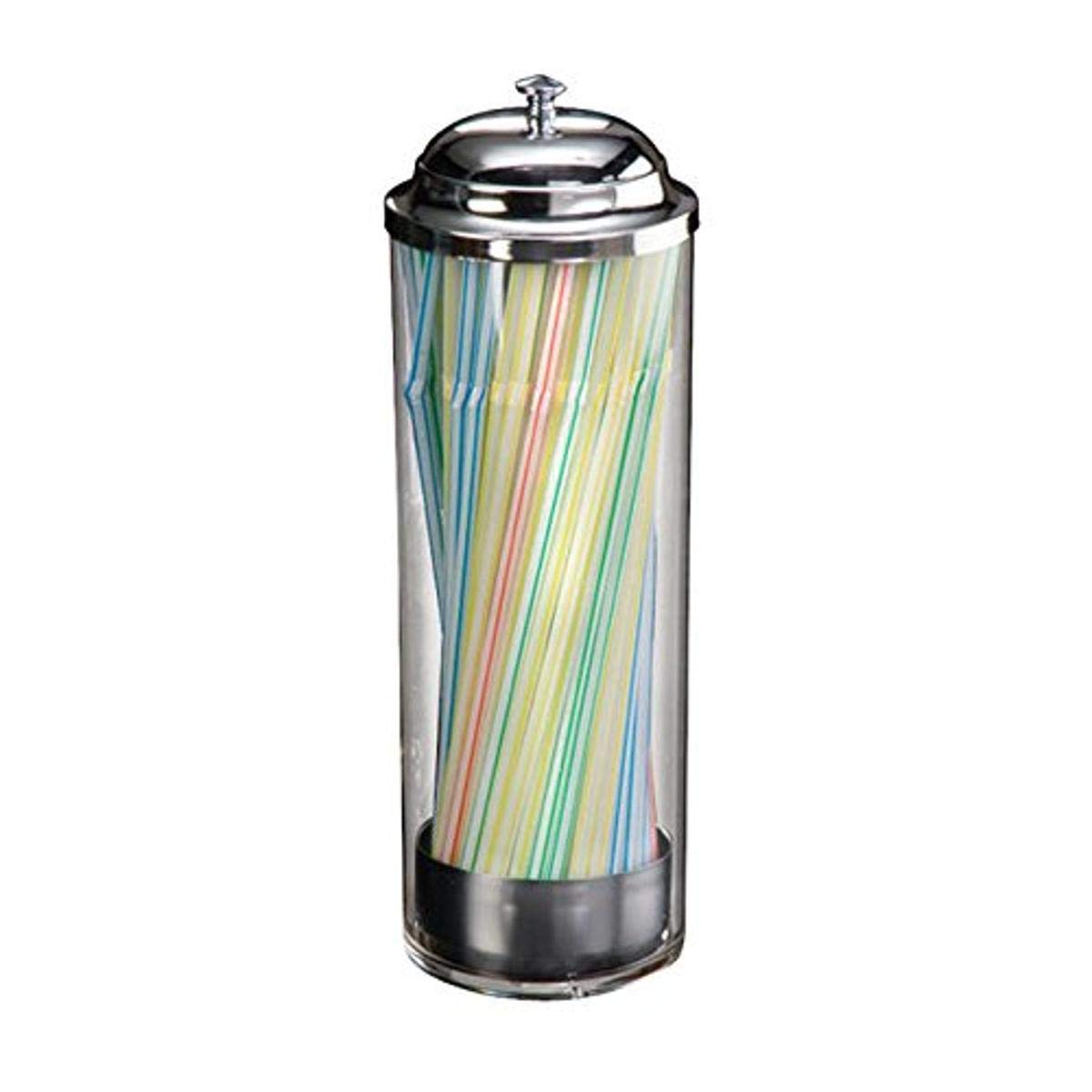 American Metalcraft, Inc. American Metalcraft Sd3511 Straw Dispenser, 3.625'' Length X 3.625'' Width, Silver