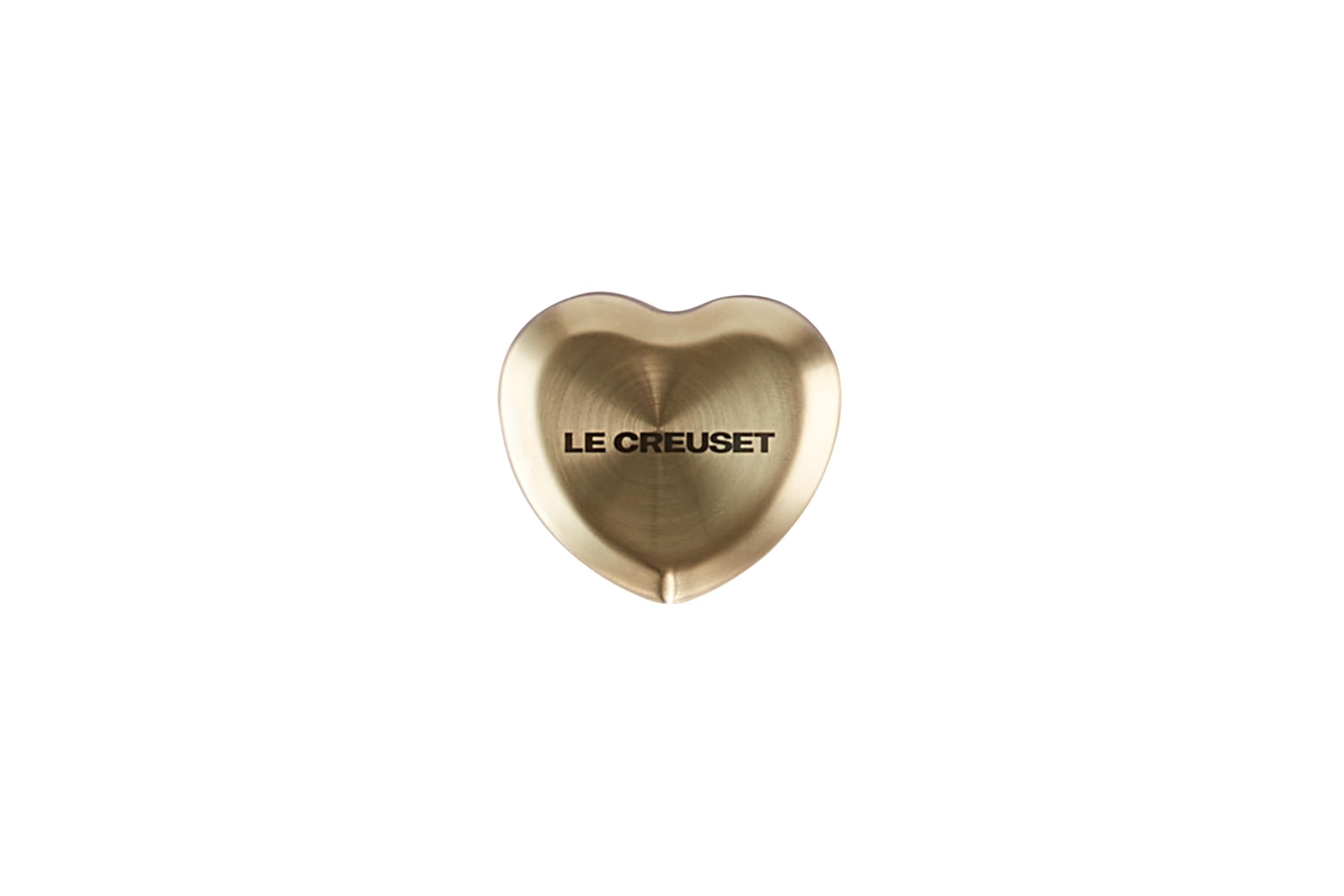 Le Creuset Figural Heart Knob, Large, 45Mm, Light Gold